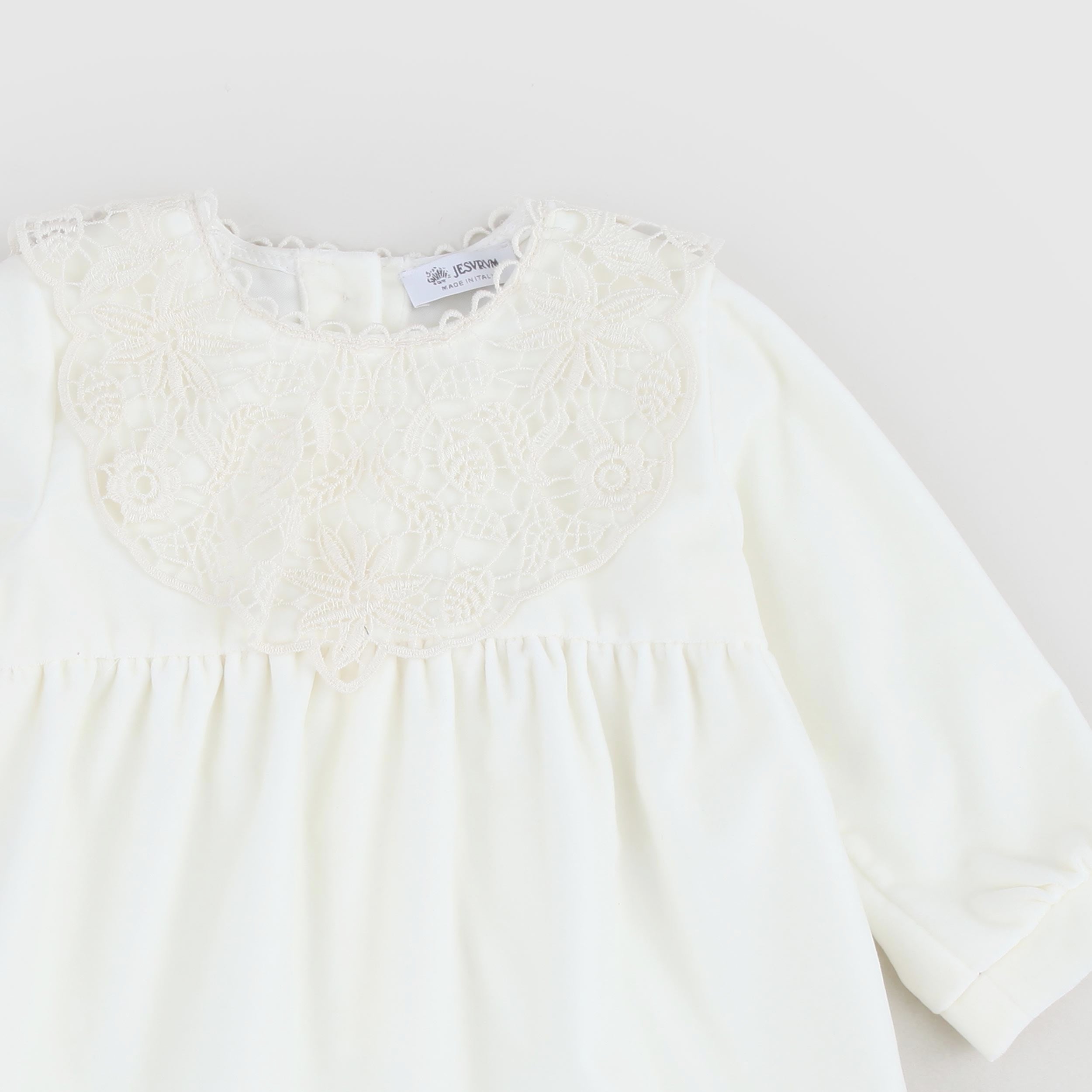 Pagliaccetto Bianco In Velluto Firmato JESURUM