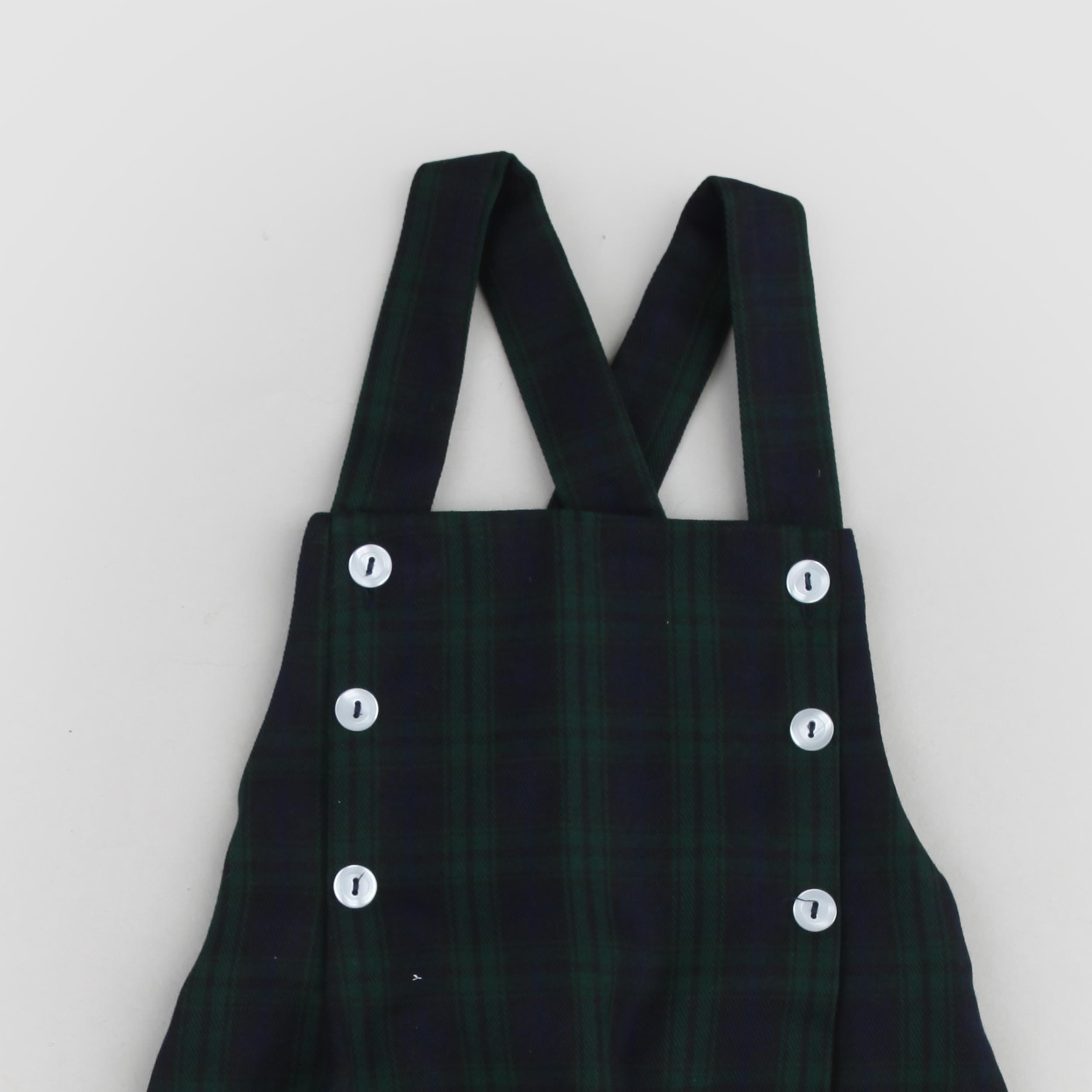 Salopette Con Motivo Scozzese Firmata COLIBRI