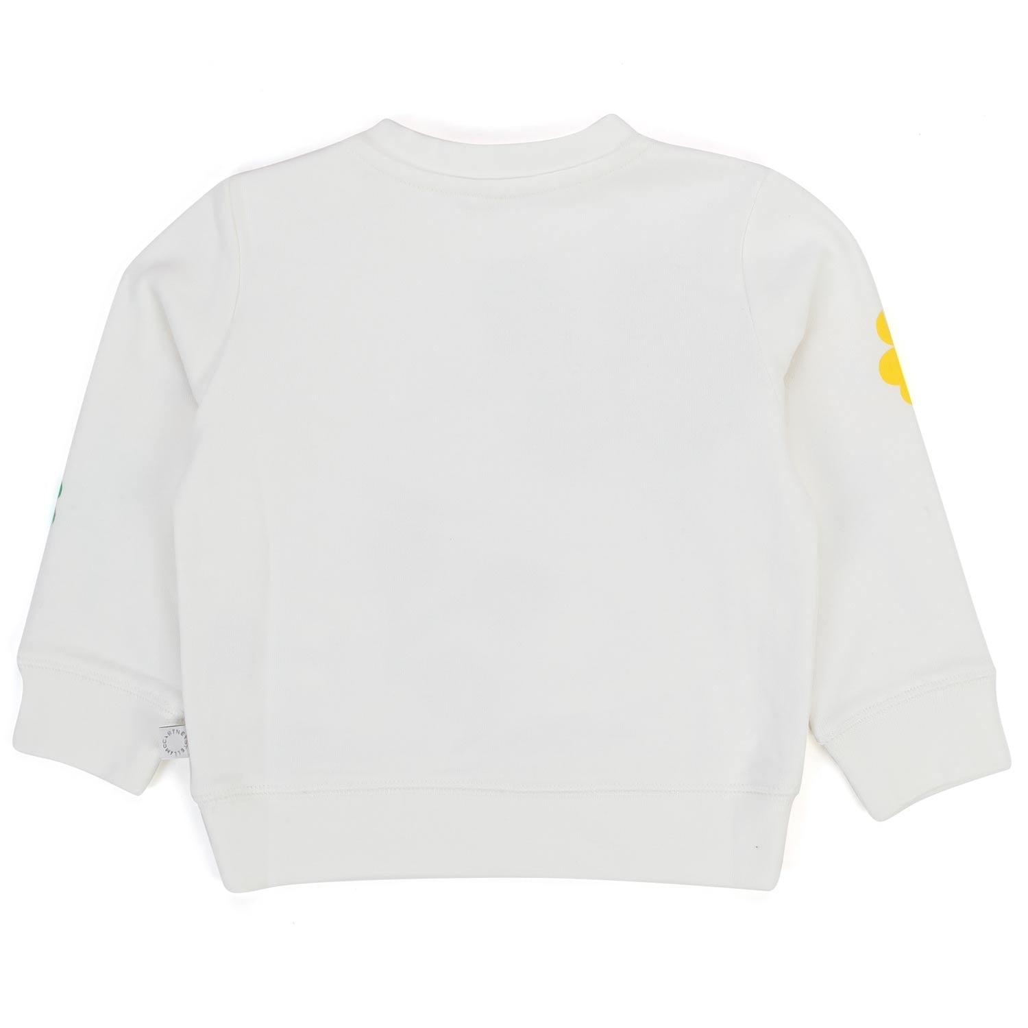 FELPA BIANCA CON FIORI BAMBINA E BEBÈ - annameglio.com abbigliamento moda