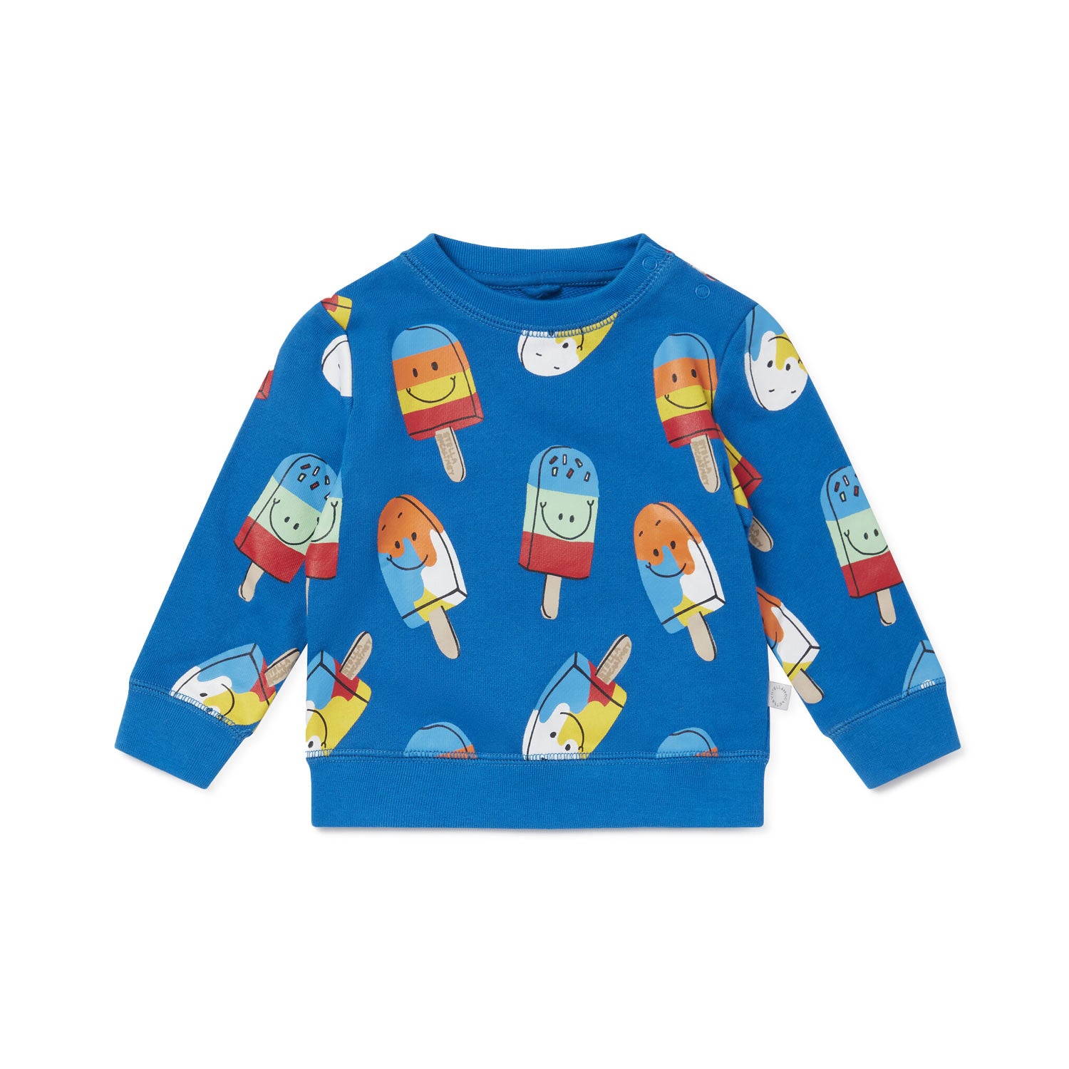 FELPA BLU E MULTICOLOR BAMBINO BABY - annameglio.com abbigliamento moda