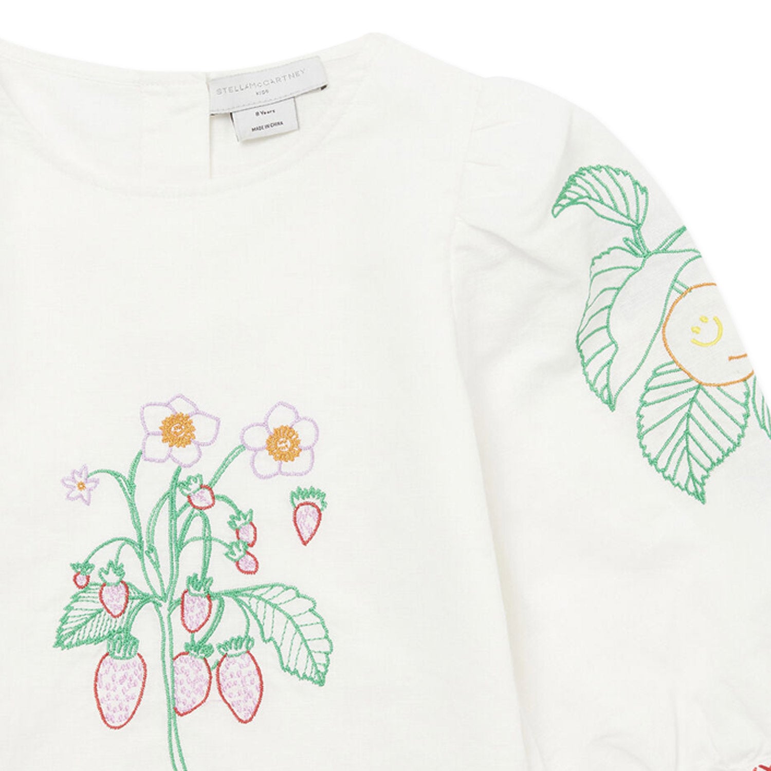 BLUSA PANNA CON FIORI RICAMATI BAMBINA E TEEN - annameglio.com abbigliamento moda