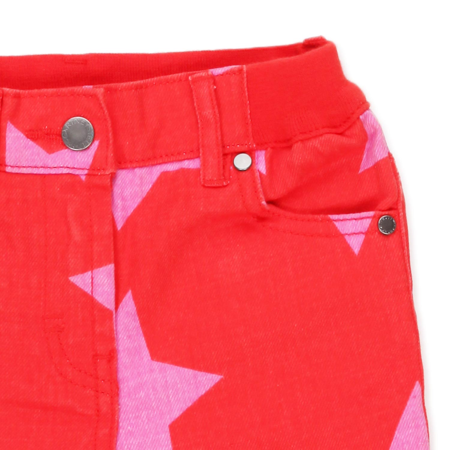 SHORTS ROSSI CON STELLE ROSA BAMBINA BABY - annameglio.com abbigliamento moda
