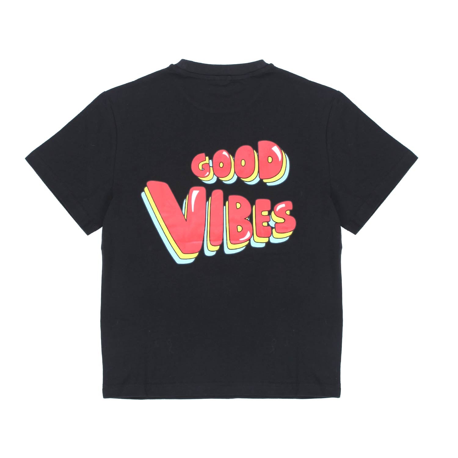 T-SHIRT GOOD VIBES NERA BAMBINO E TEEN - annameglio.com abbigliamento moda