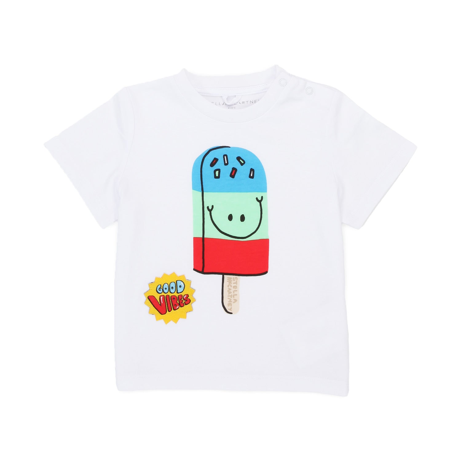 T-SHIRT BIANCA CON GHIACCIOLO BABY UNISEX - annameglio.com abbigliamento moda