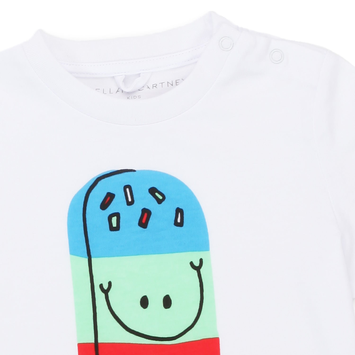 T-SHIRT BIANCA CON GHIACCIOLO BABY UNISEX - annameglio.com abbigliamento moda