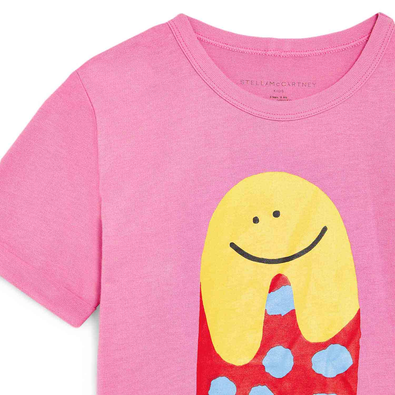 T-SHIRT ROSA CON GHIACCIOLO BAMBINA - annameglio.com abbigliamento moda