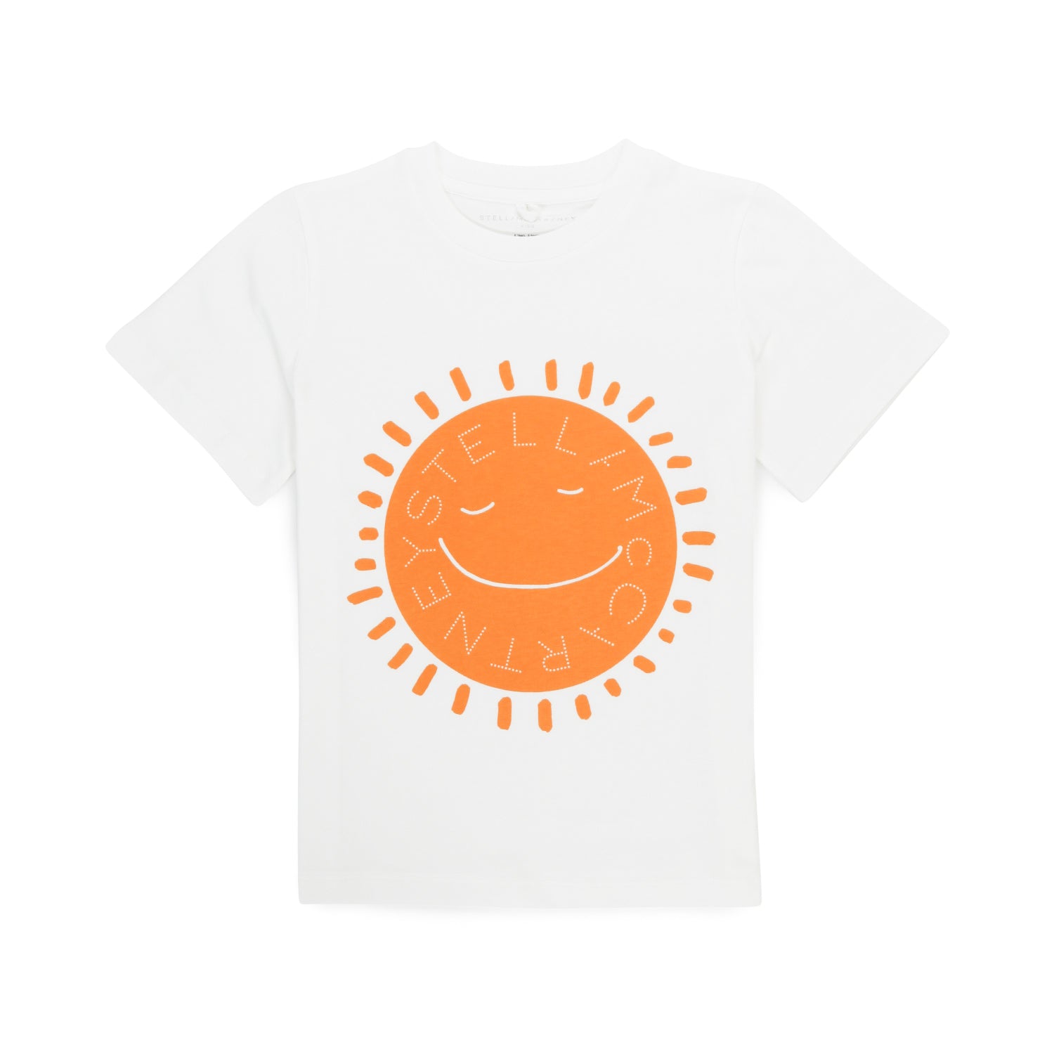 T-SHIRT UNISEX BIANCA CON STAMPA SOLE BAMBINO - annameglio.com abbigliamento moda