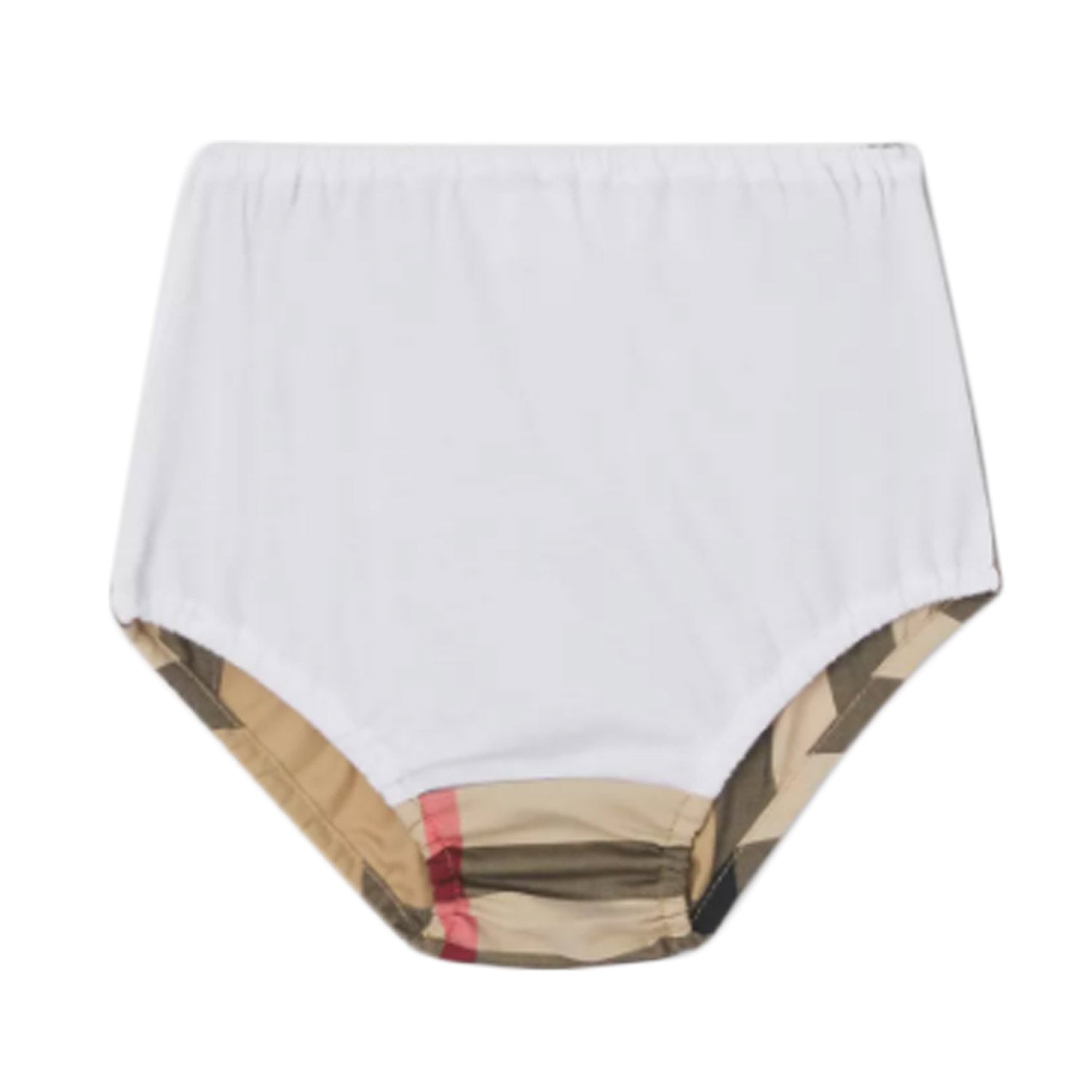 VESTITINO BIANCO CON PANNELLI TARTAN NEONATA - annameglio.com abbigliamento moda