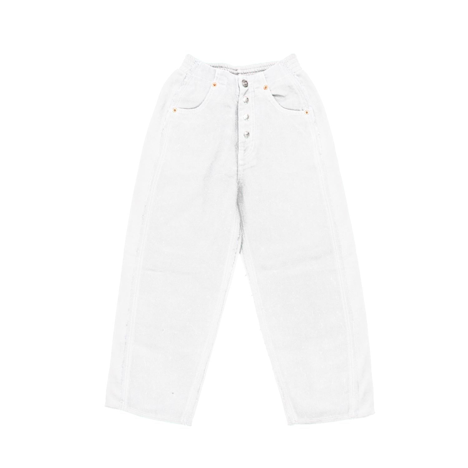 JEANS LOOSE FIT BIANCO BAMBINA E TEEN - annameglio.com abbigliamento moda