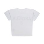 T-SHIRT MM6 BIANCA CON STAMPA NERA BAMBINA E TEEN - annameglio.com abbigliamento moda