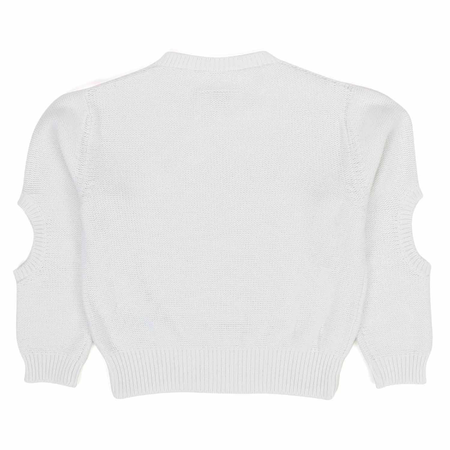 PULLOVER BIANCO BAMBINA GIRL - annameglio.com abbigliamento moda