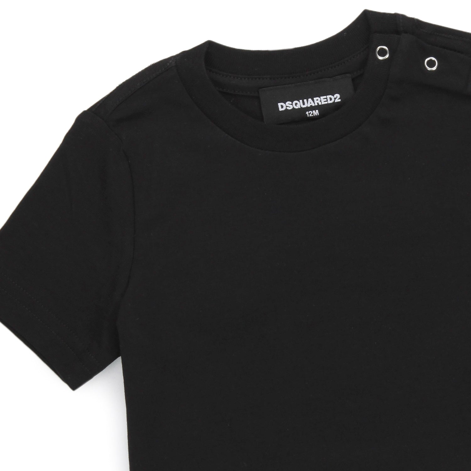 T-SHIRT D2 NERA CON LOGHI BAMBINO E BEBÈ - annameglio.com abbigliamento moda