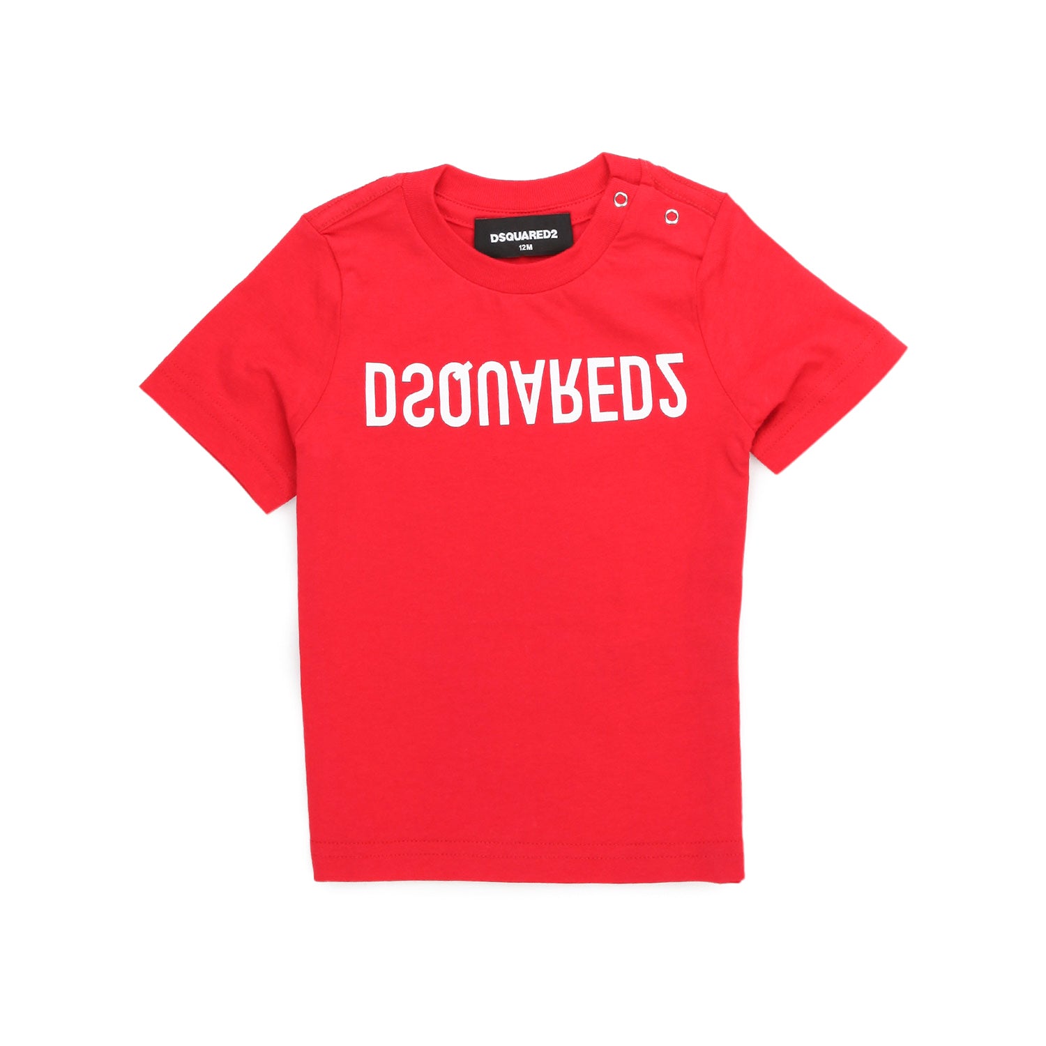 T-SHIRT D2 ROSSA CON LOGO BIANCO BAMBINO E BEBÈ - annameglio.com abbigliamento moda