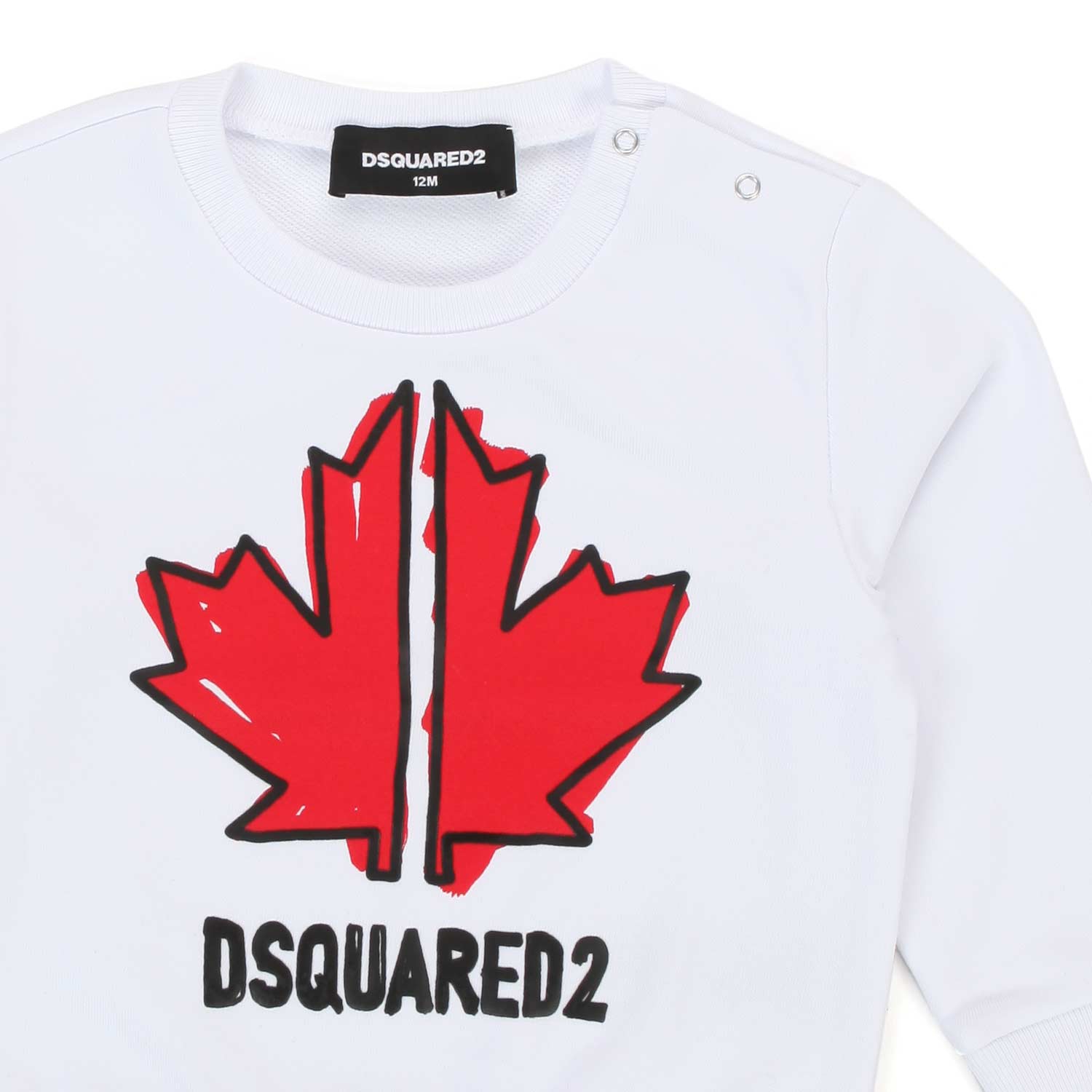 FELPA MAPLE LEAF BIANCA E ROSSA BAMBINO E BEBÈ - annameglio.com abbigliamento moda