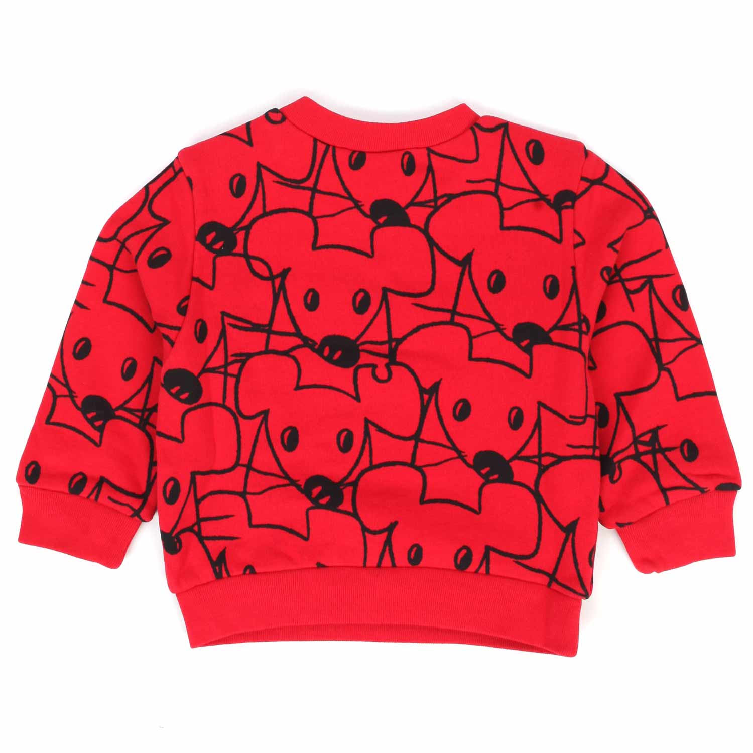 FELPA UNISEX ROSSA CON TOPOLINI BAMBINO E BEBÈ - annameglio.com abbigliamento moda