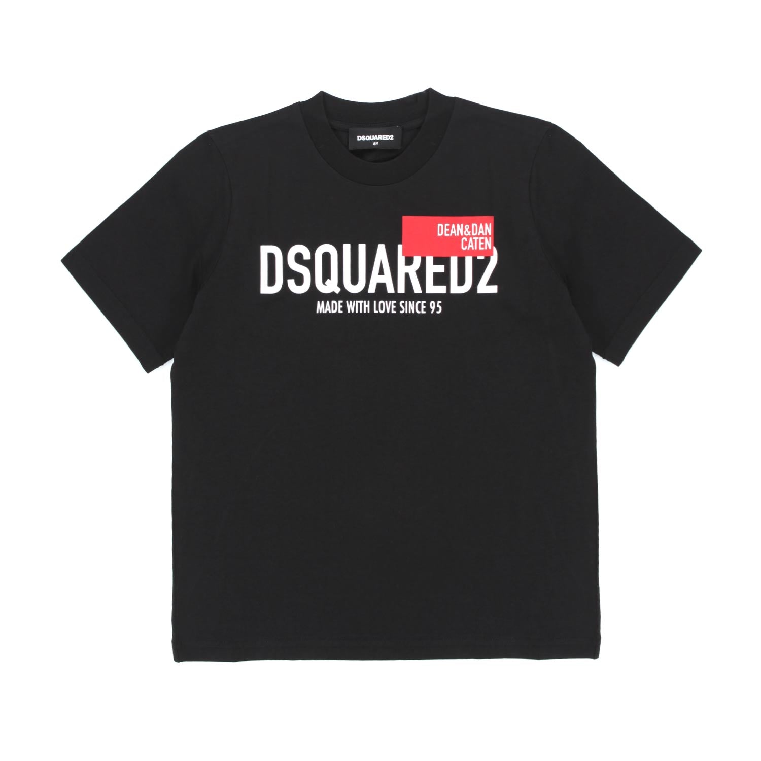 T-SHIRT D2 NERA BAMBINO E TEENAGER - annameglio.com abbigliamento moda