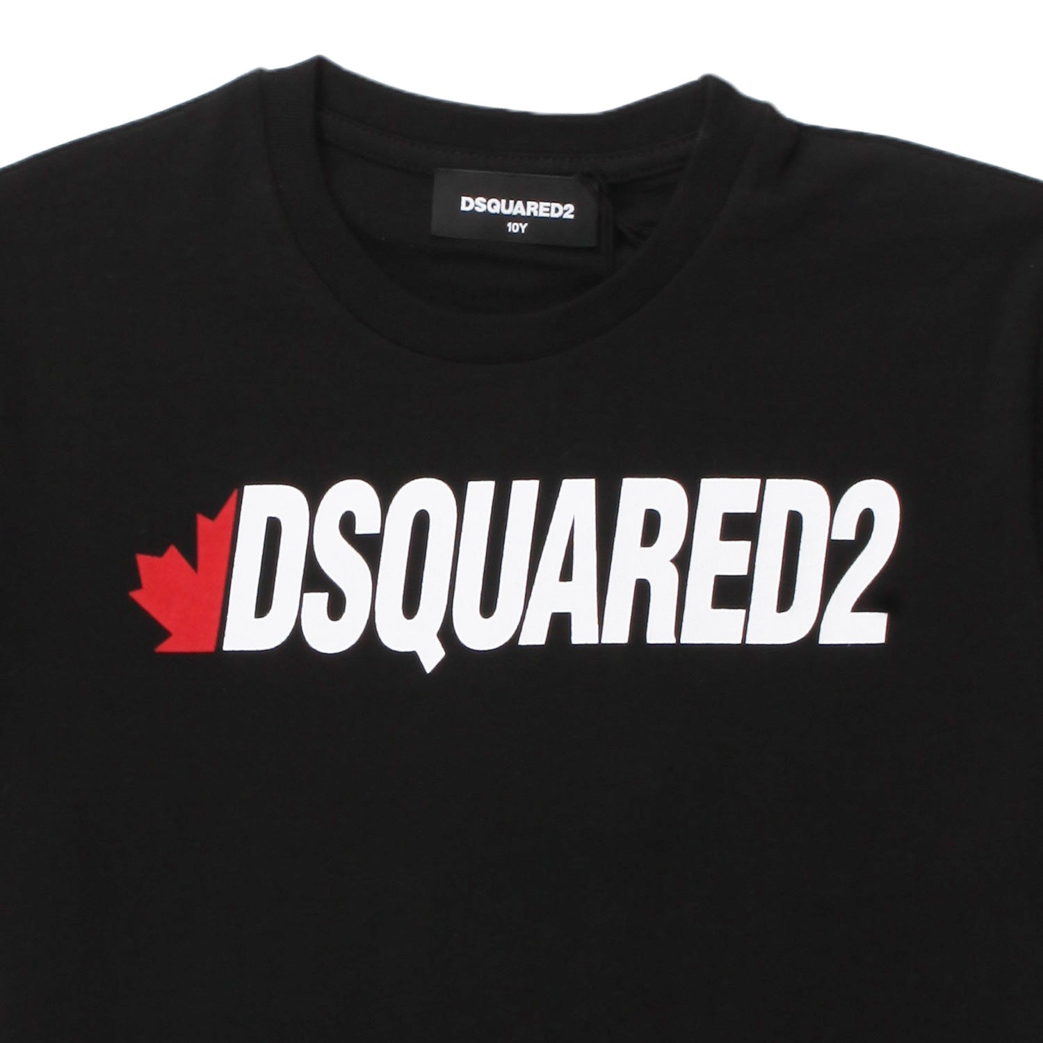 T-SHIRT D2 NERA CON LOGO BIANCO BAMBINO E TEEN - annameglio.com abbigliamento moda