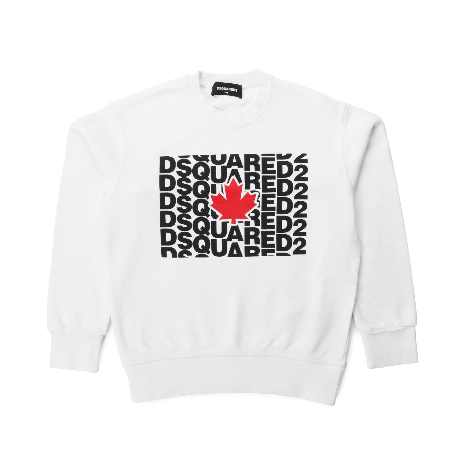 FELPA BIANCA STAMPA LOGO BOY - annameglio.com abbigliamento moda