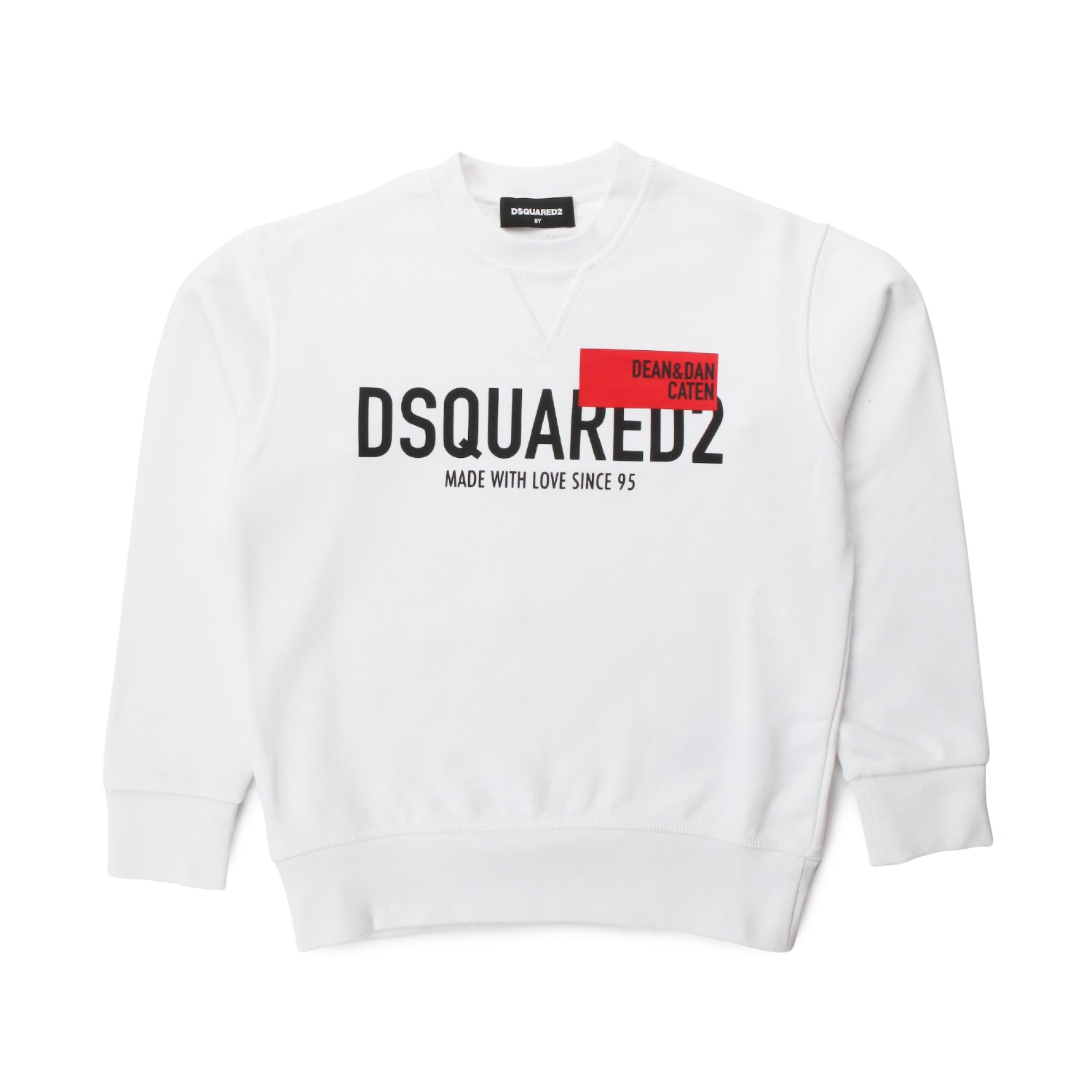 FELPA BIANCA  LOGO BAMBINO TEEN - annameglio.com abbigliamento moda