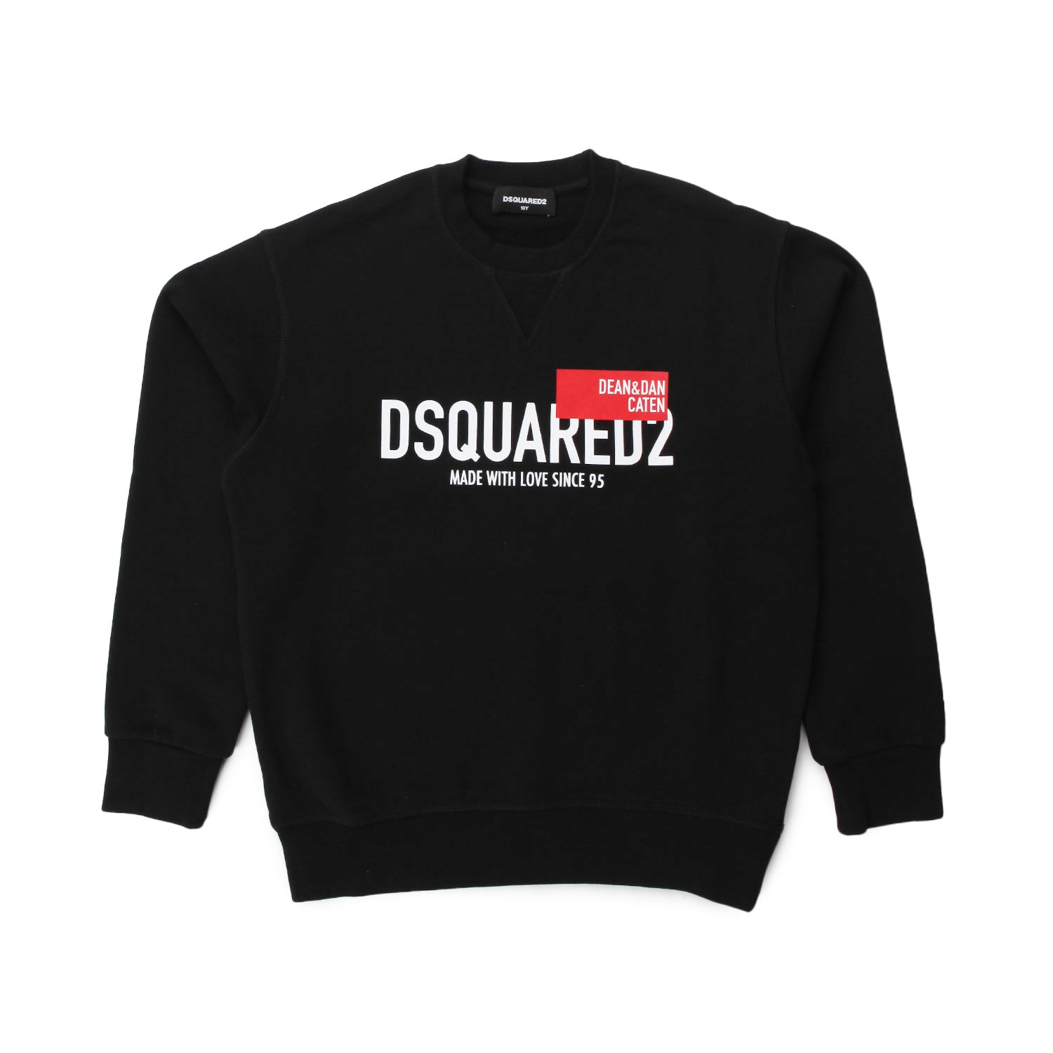 FELPA NERA TEEN BAMBINO LOGO - annameglio.com abbigliamento moda