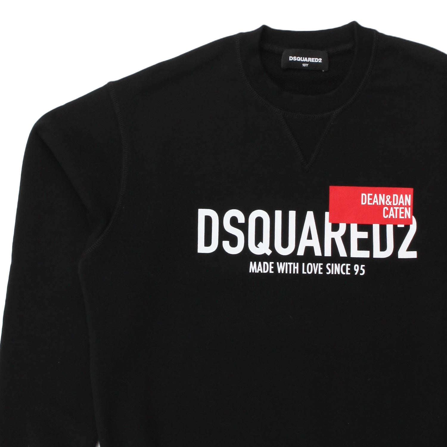 FELPA NERA TEEN BAMBINO LOGO - annameglio.com abbigliamento moda