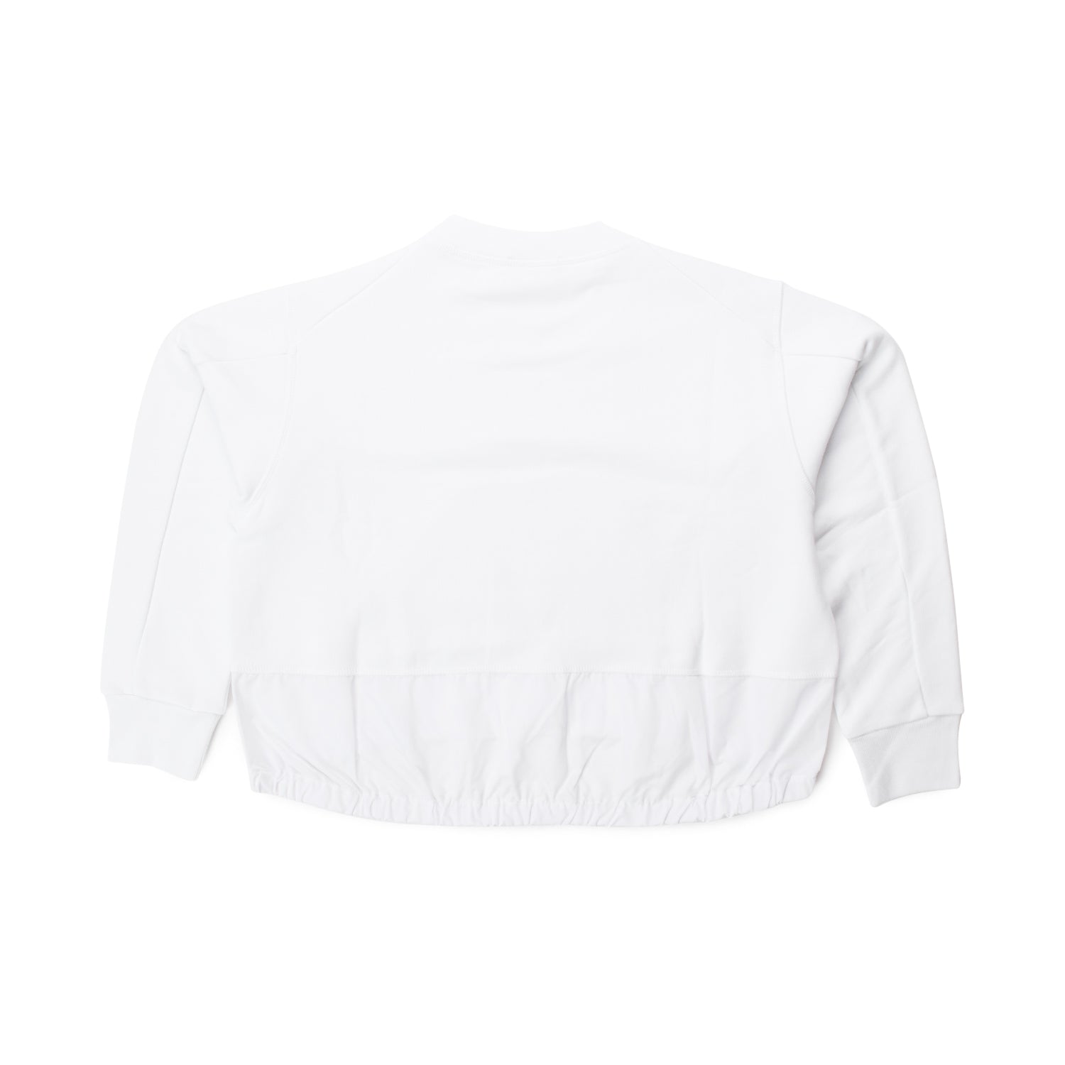 FELPA CROPPED BIANCA CON LOGO BAMBINA E TEEN - annameglio.com abbigliamento moda