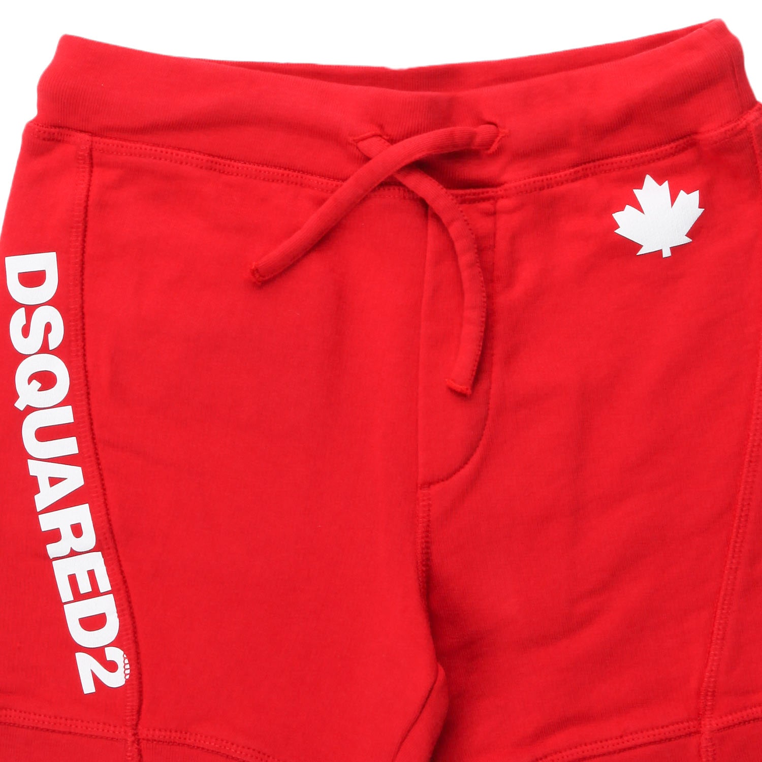 PANTALONCINO UNISEX IN FELPA ROSSO JR E TEEN - annameglio.com abbigliamento moda