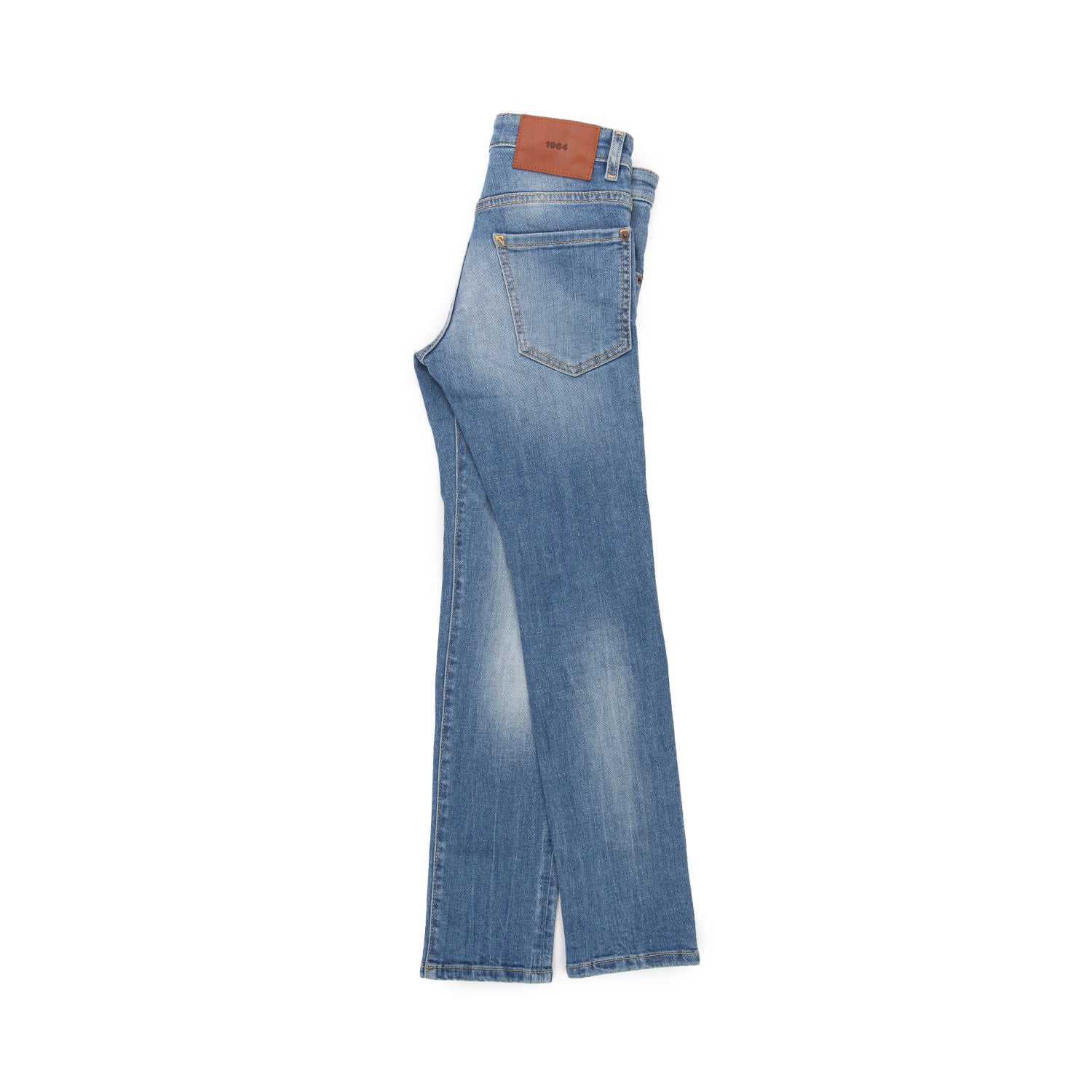 JEANS SLIM CHIARO CON STRAPPI BAMBINO E TEEN - annameglio.com abbigliamento moda