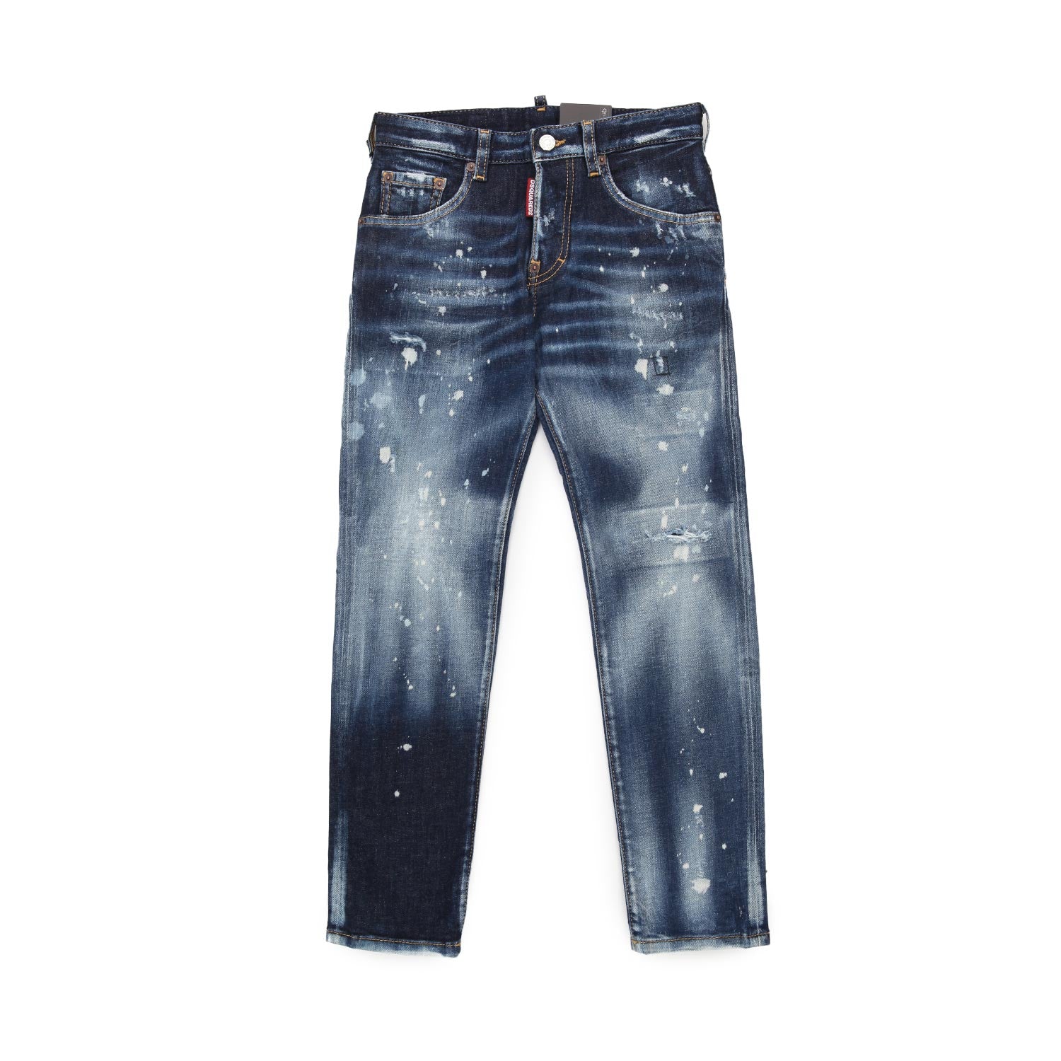 JEANS SLIM USED SCURO CON STRAPPI BAMBINO E TEEN - annameglio.com abbigliamento moda