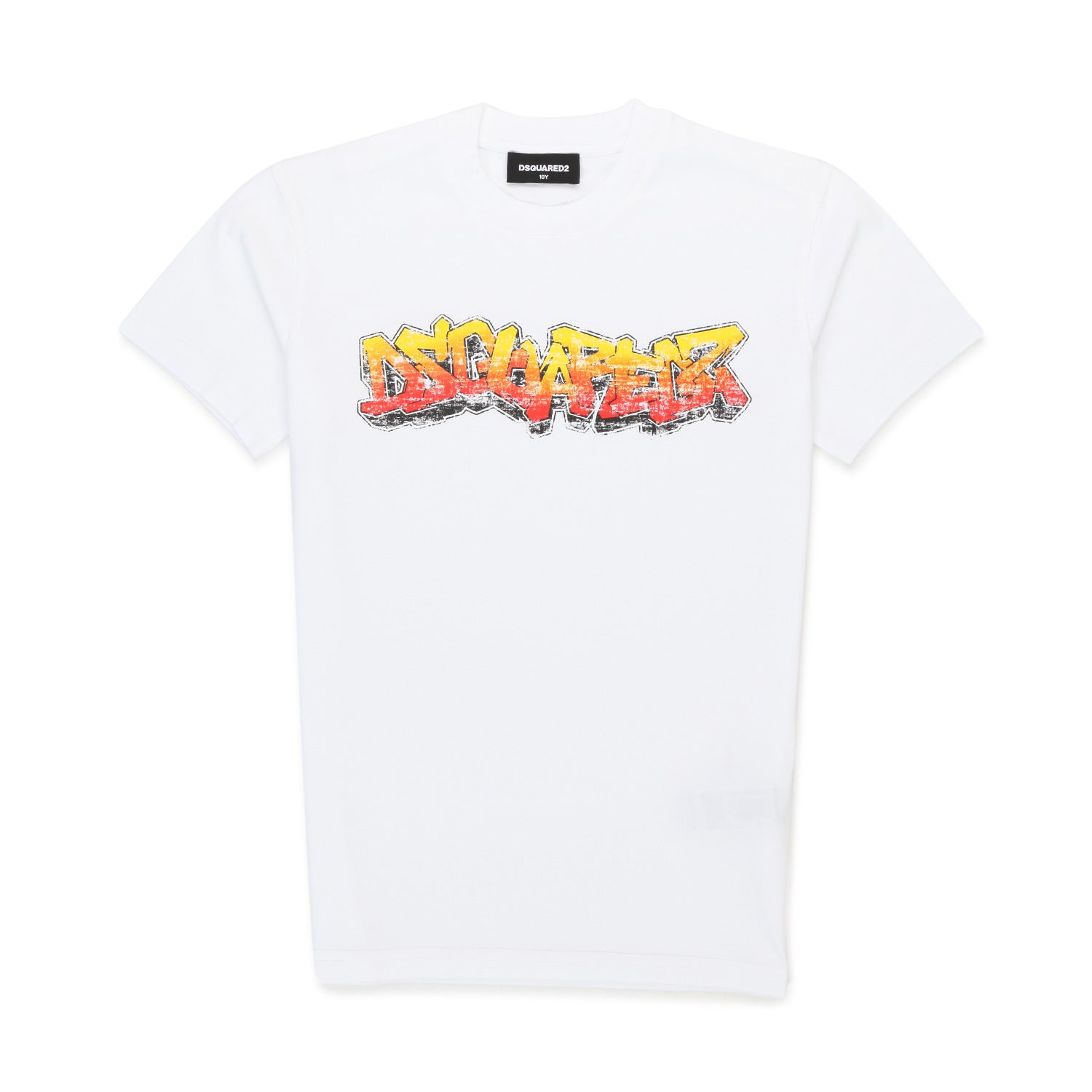 T-SHIRT BIANCA CON STAMPA GRAFFITI BAMBINA E TEEN - annameglio.com abbigliamento moda