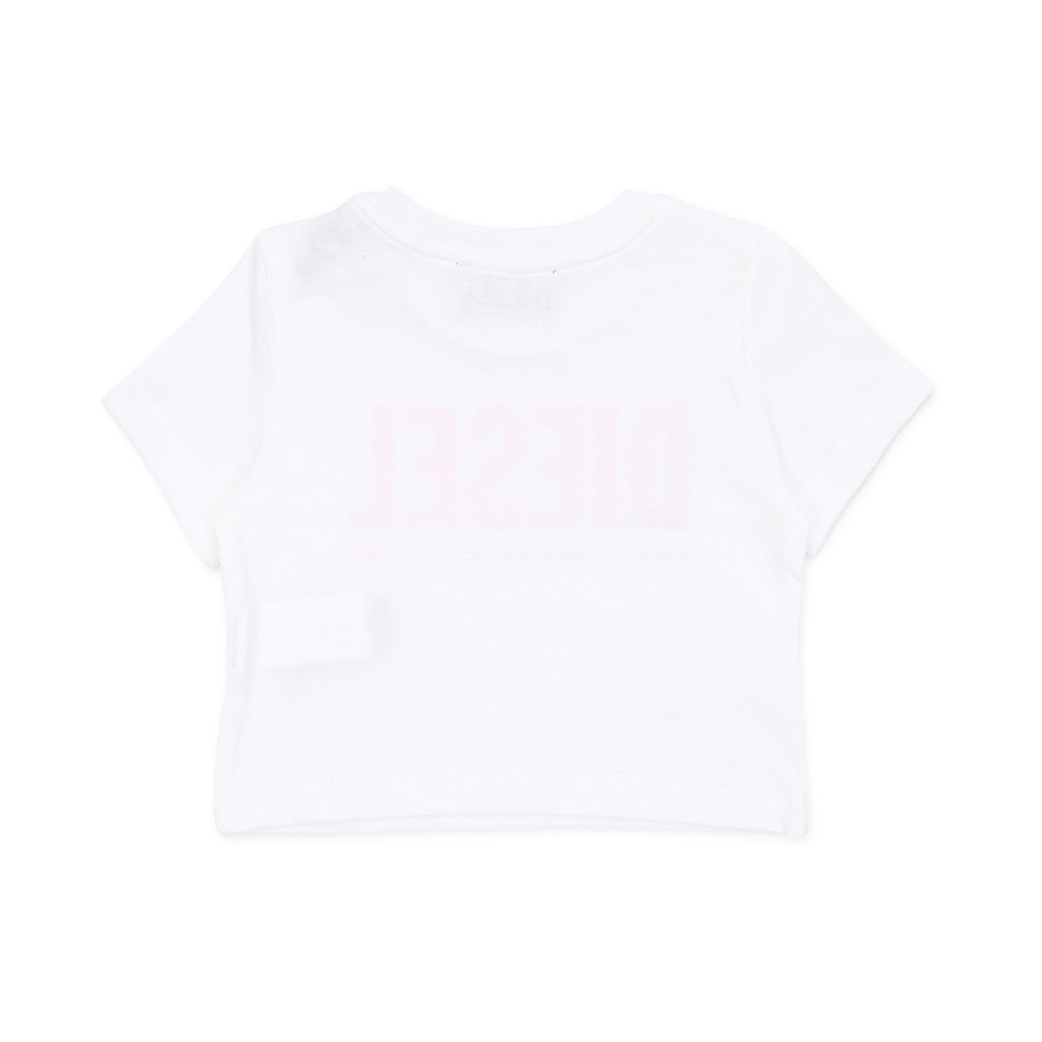 T-SHIRT BIANCA CON LOGO FUCSIA PER BIMBA - annameglio.com abbigliamento moda