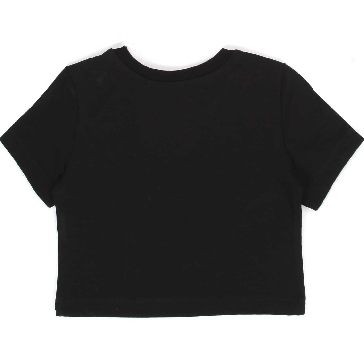 T-SHIRT CROPPED NERA E FUCSIA BAMBINA BABY - annameglio.com abbigliamento moda