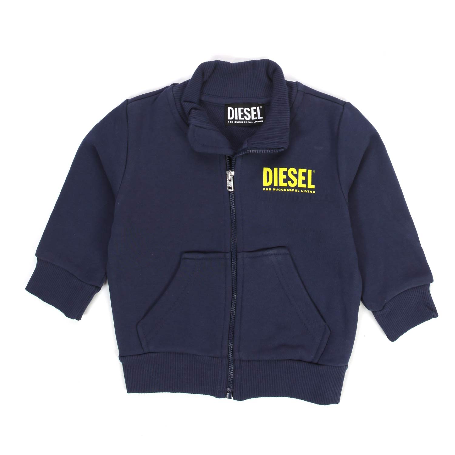 FELPA BLU NAVY CON ZIP BABY UNISEX - annameglio.com abbigliamento moda