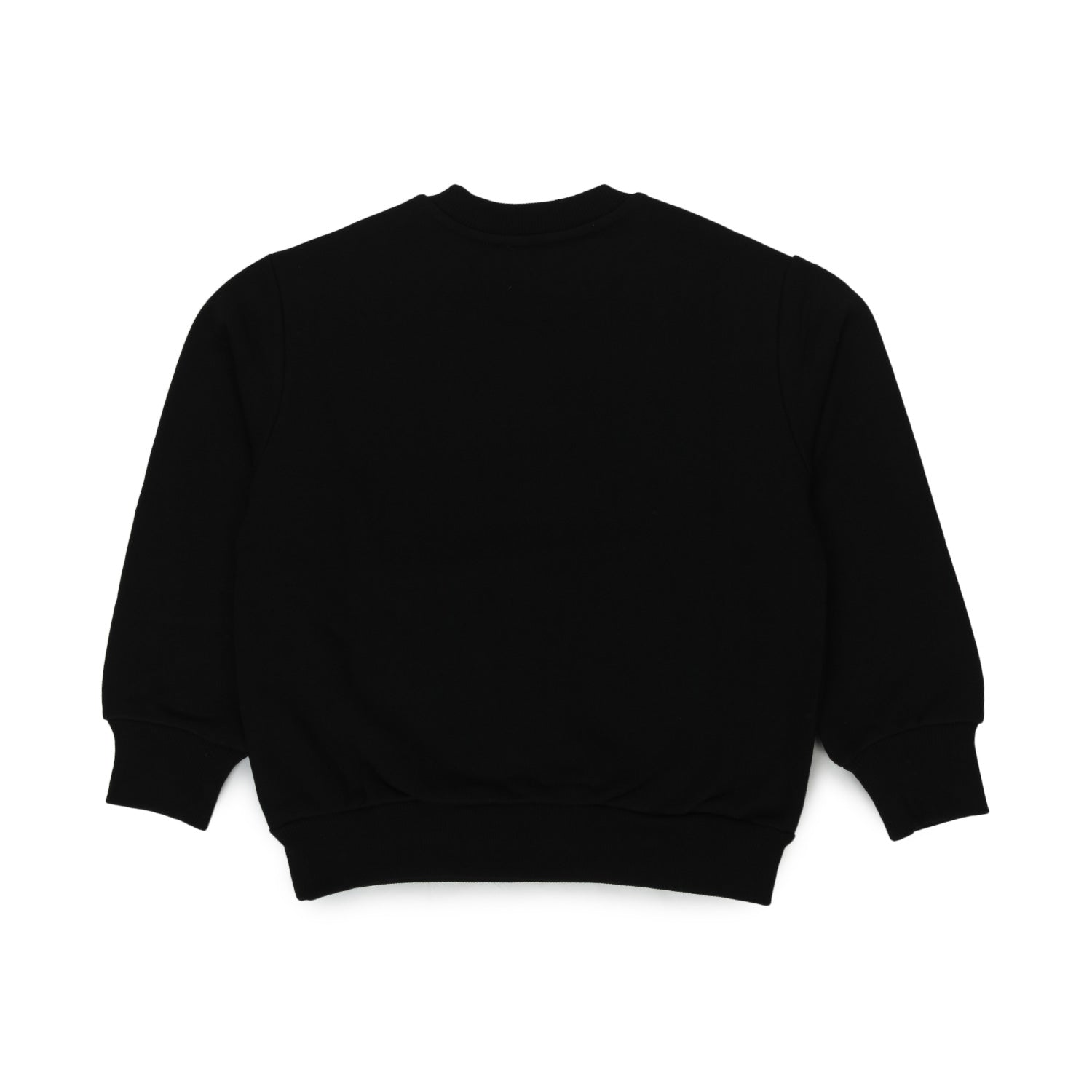 FELPA UNISEX NERA CON LOGO GIALLO - annameglio.com abbigliamento moda