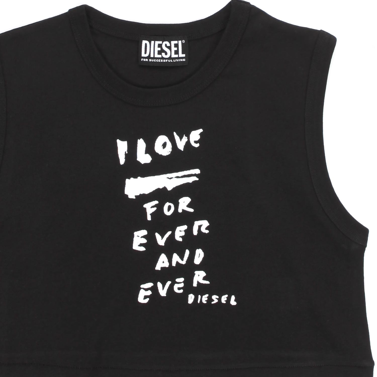 CROP TOP NERO BAMBINA TEEN - annameglio.com abbigliamento moda