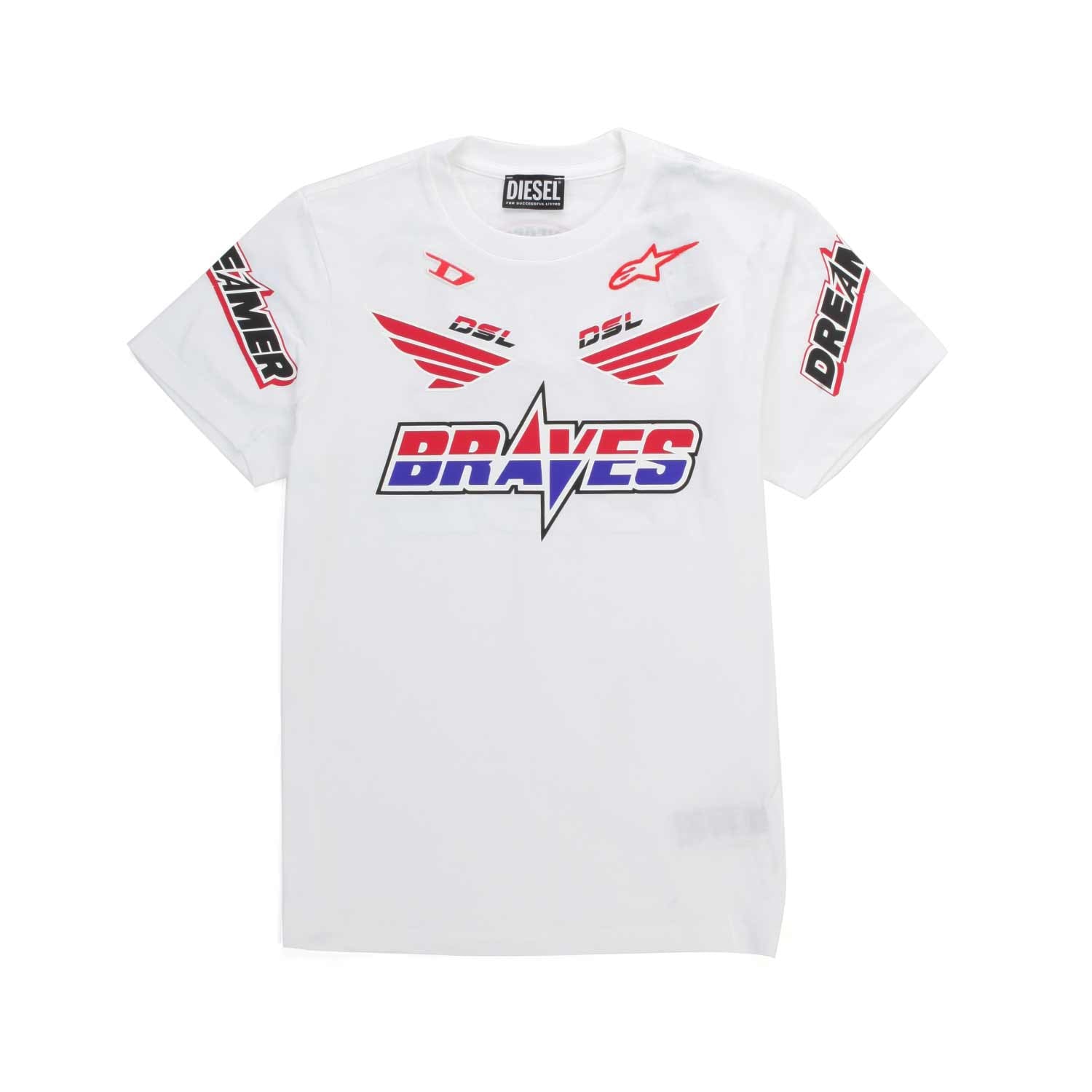 T-SHIRT BIANCA BRAVES BAMBINO TEEN - annameglio.com abbigliamento moda