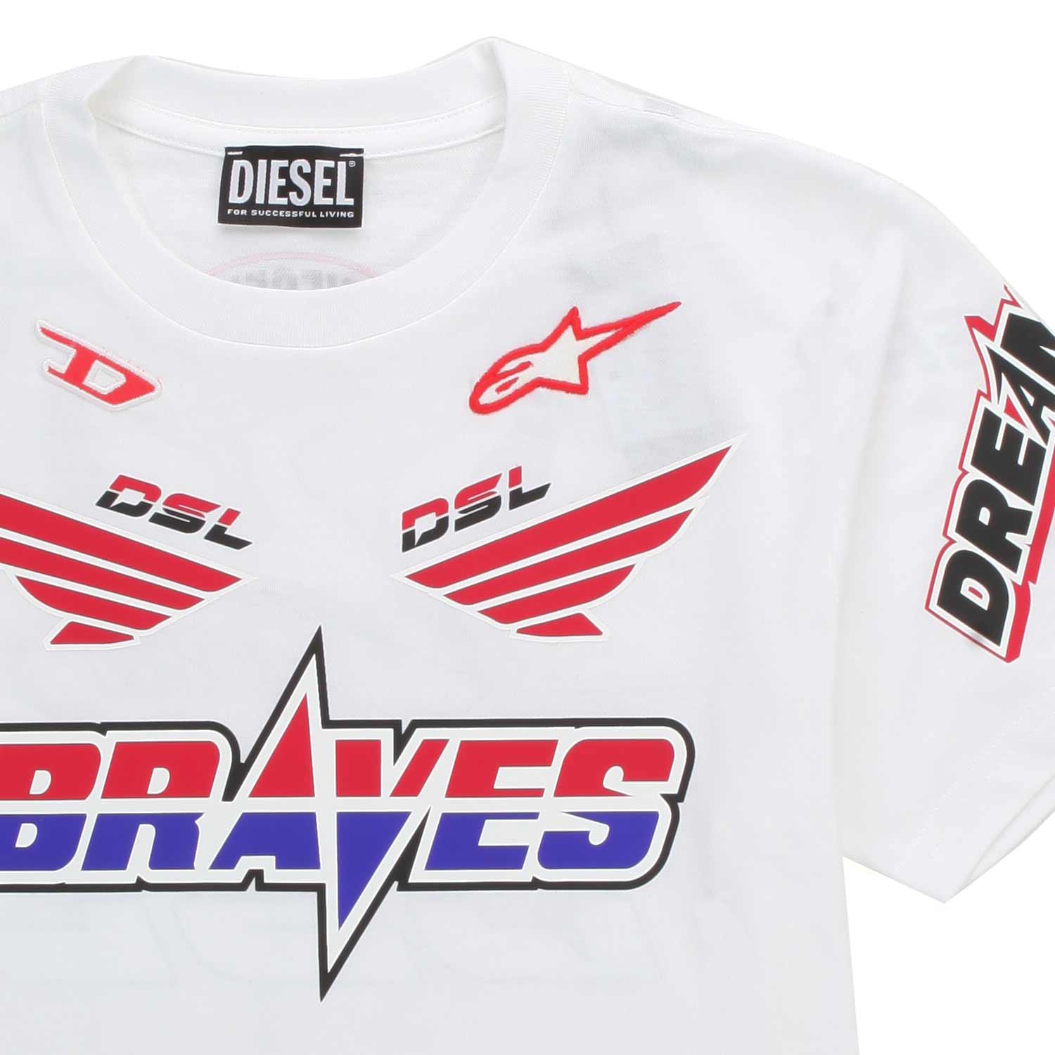 T-SHIRT BIANCA BRAVES BAMBINO TEEN - annameglio.com abbigliamento moda