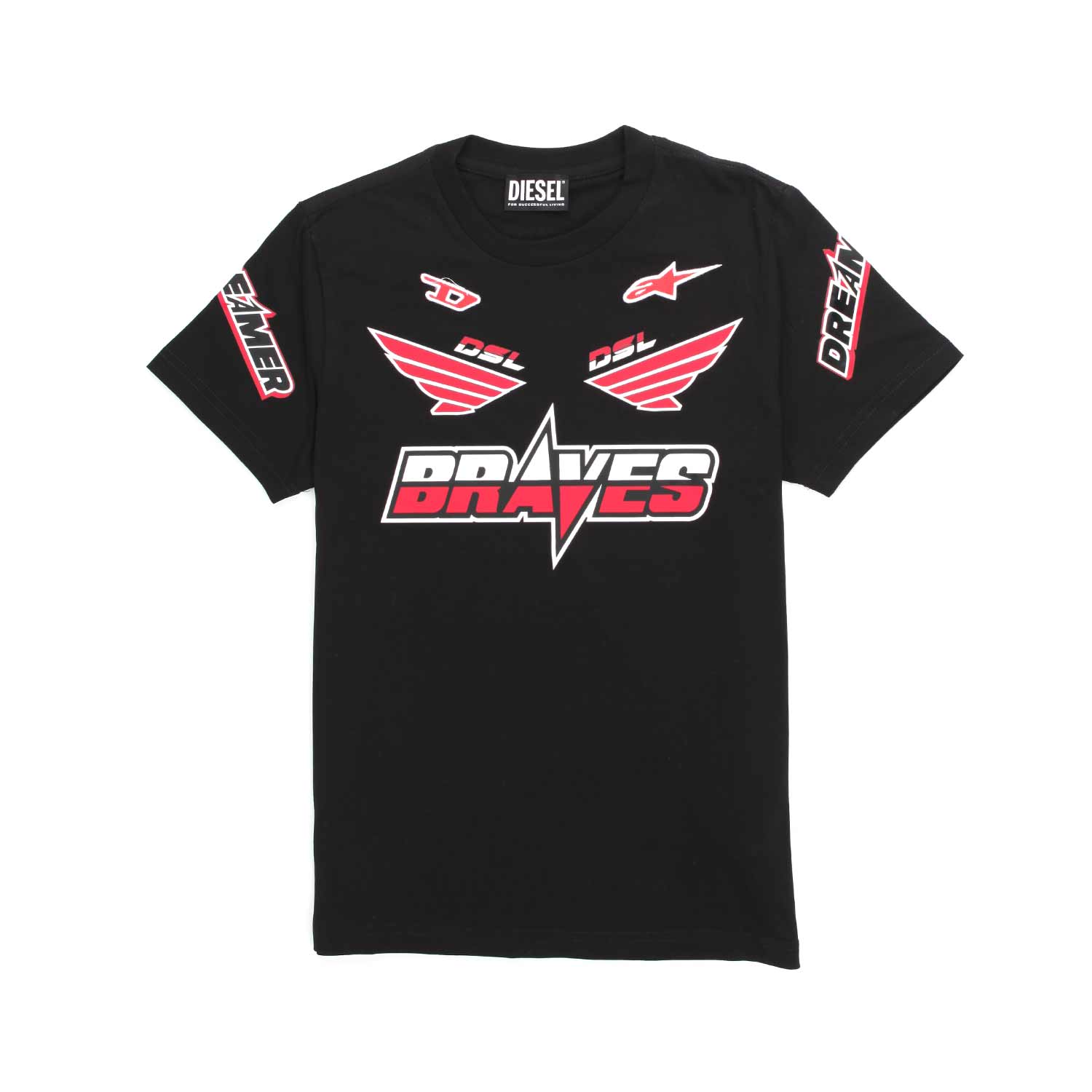 T-SHIRT BRAVES NERA BAMBINO TEEN - annameglio.com abbigliamento moda