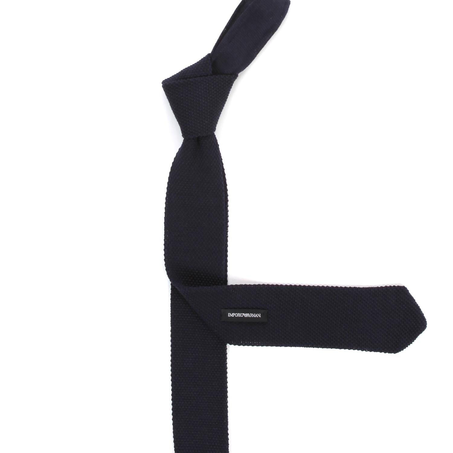 CRAVATTA IN MAGLIA OPERATA BLU NAVY JR E TEEN - annameglio.com abbigliamento moda