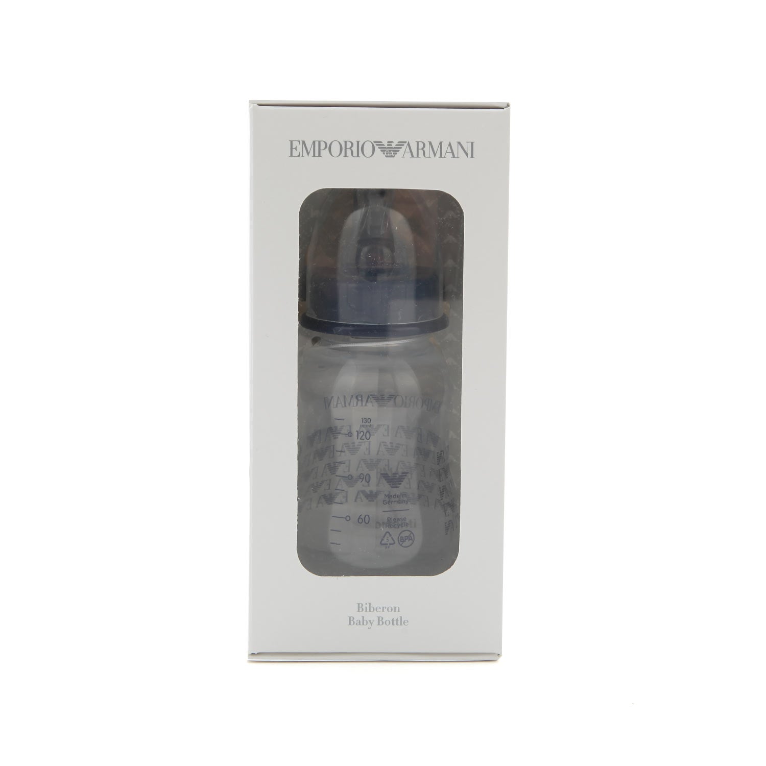 BIBERON 125 ML CON LOGHI BLU - annameglio.com abbigliamento moda