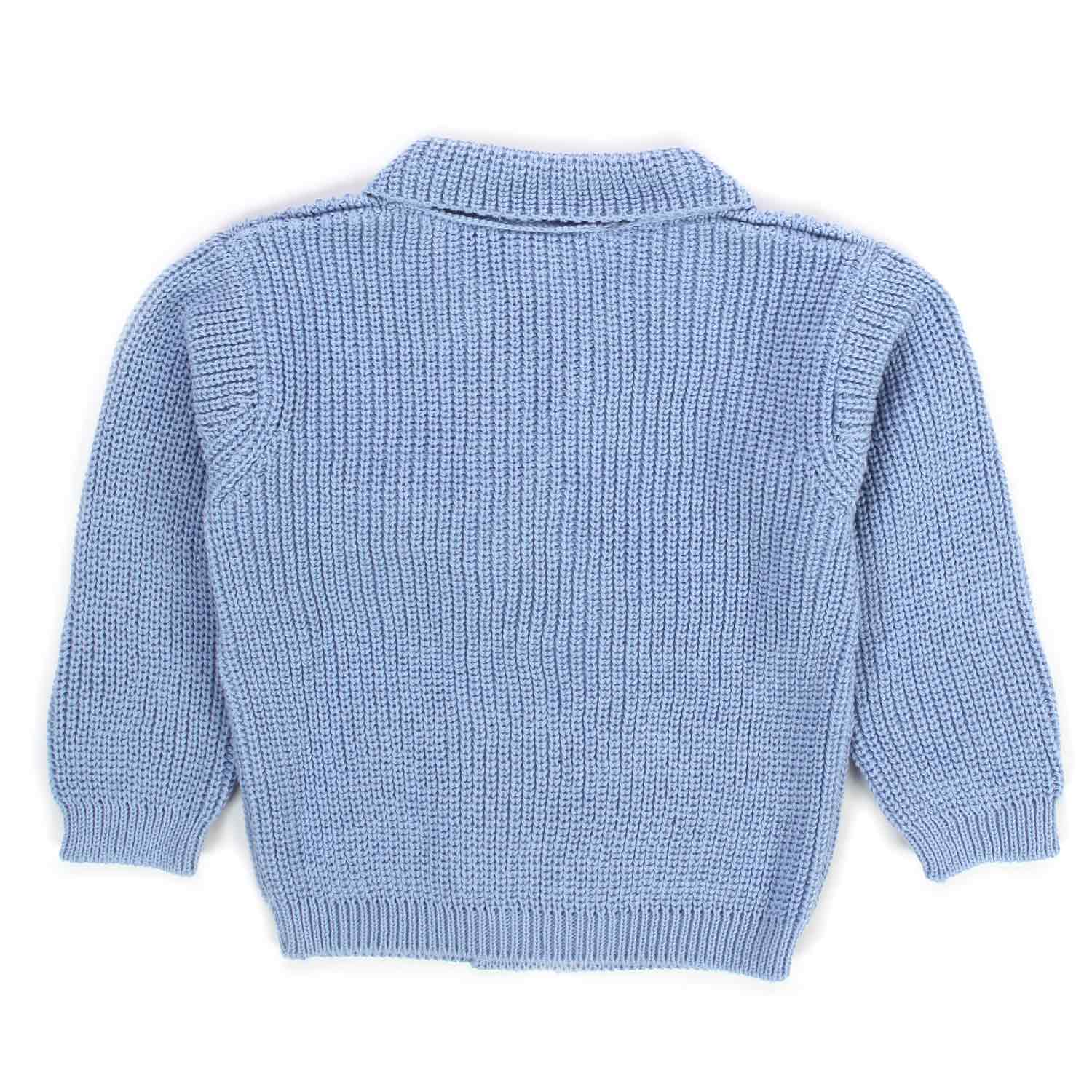 CARDIGAN DOPPIOPETTO CELESTE NEONATO - annameglio.com abbigliamento moda