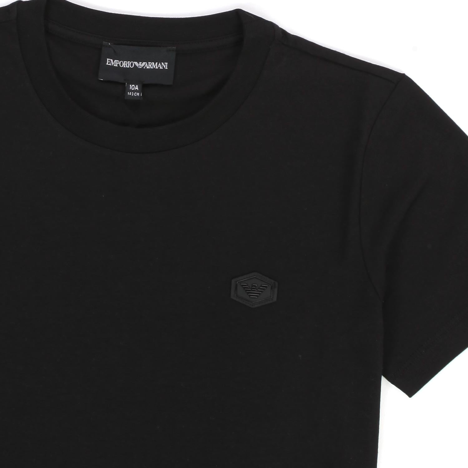 T-SHIRT NERA IN SUPIMA BAMBINO E TEEN - annameglio.com abbigliamento moda