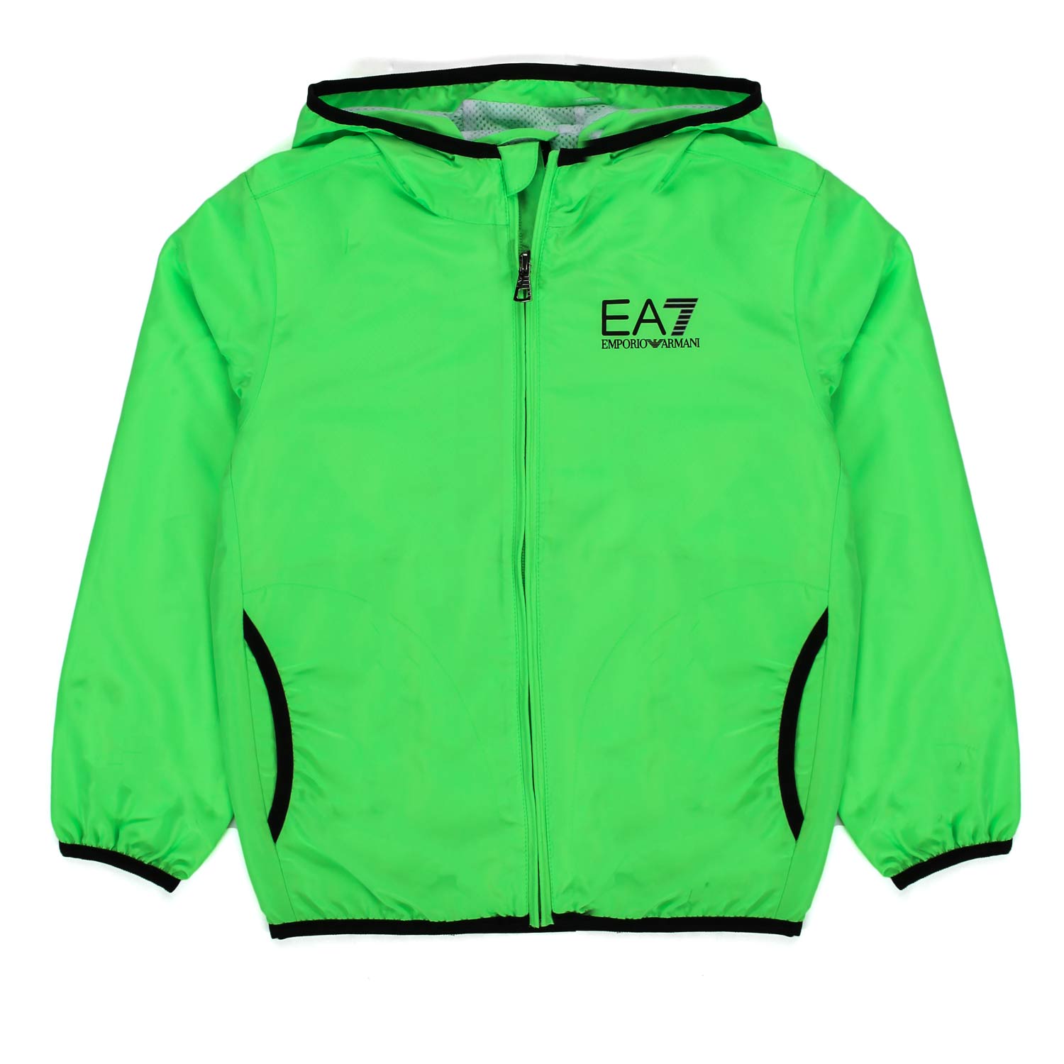 GIUBBINO EA7 VERDE FLUO IN NYLON BAMBINO E TEEN - annameglio.com abbigliamento moda
