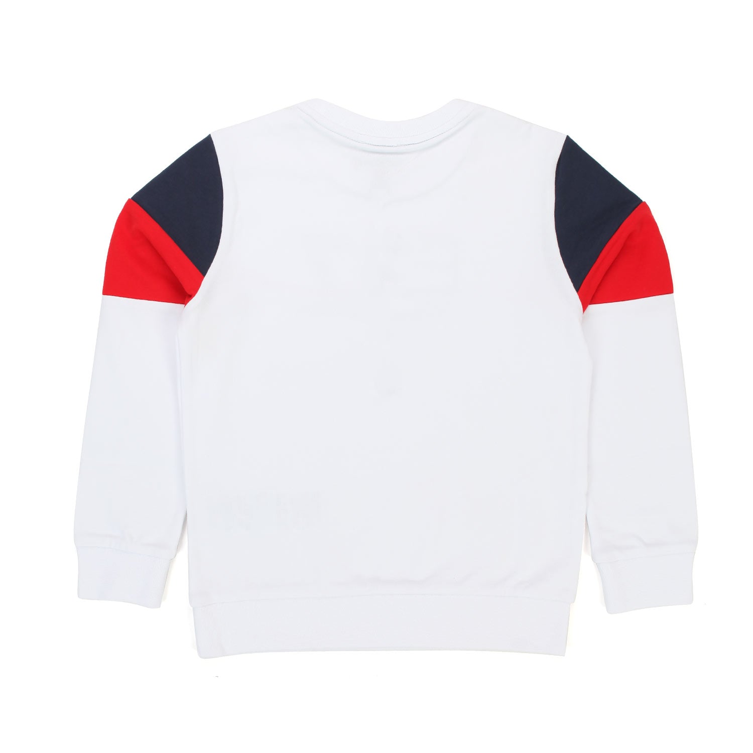 FELPA BIANCA CON SPALLE COLOR-BLOCK BAMBINO E TEEN - annameglio.com abbigliamento moda