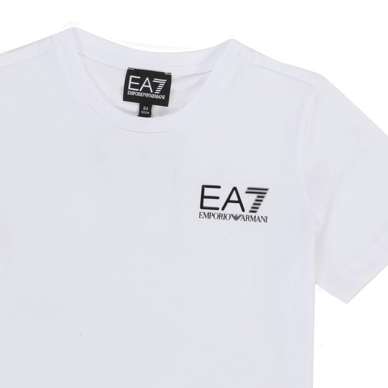 T-SHIRT BIANCA CON LOGO EA7 BAMBINO E TEEN - annameglio.com abbigliamento moda