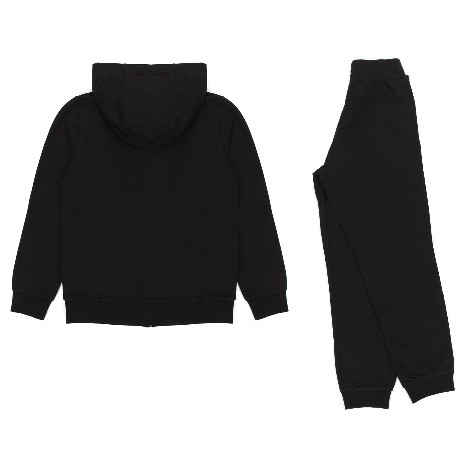 TUTA EA7 NERA IN FELPA BAMBINO E TEEN - annameglio.com abbigliamento moda