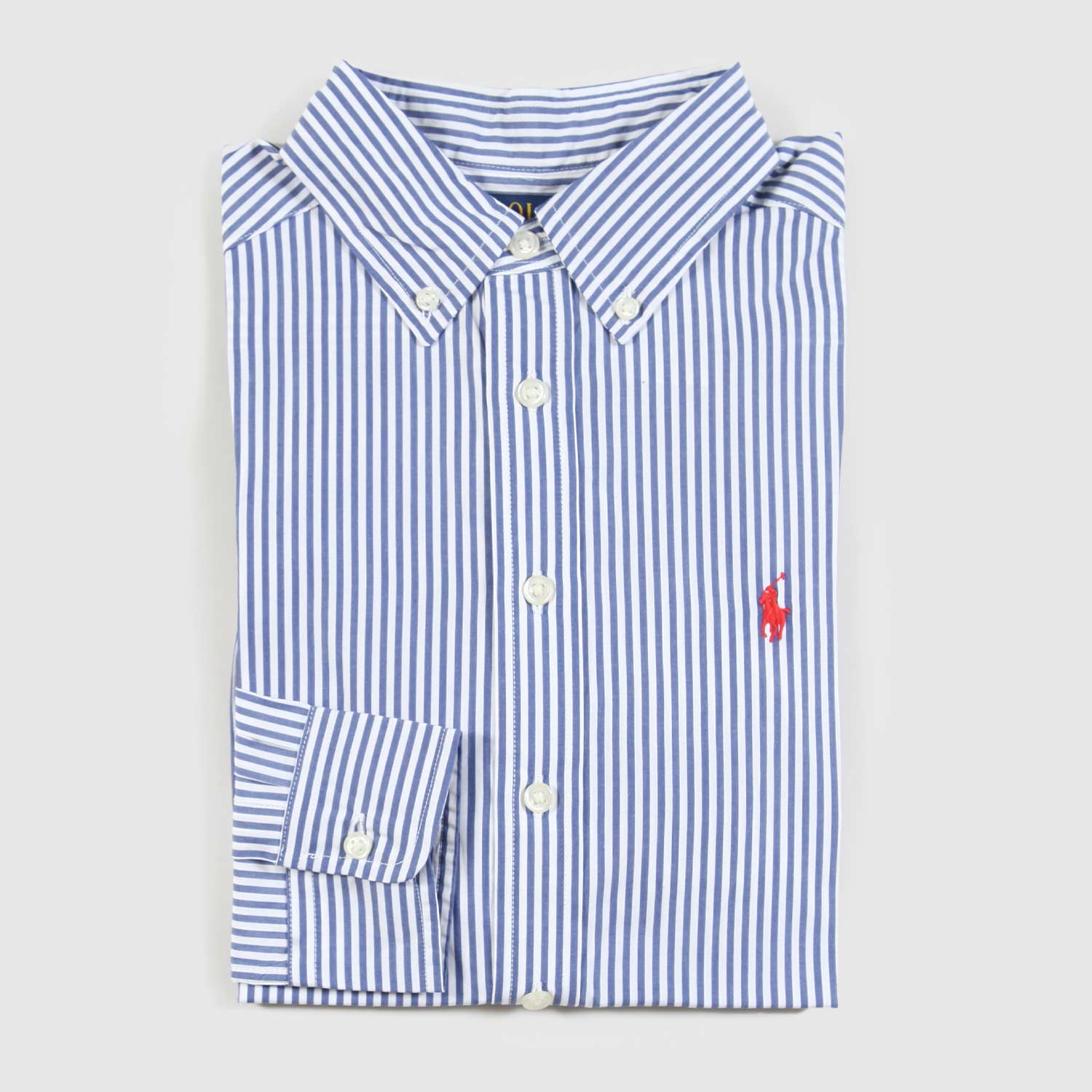 CAMICIA RL BIANCA E BLU A RIGHE BAMBINO E TEEN - annameglio.com abbigliamento moda