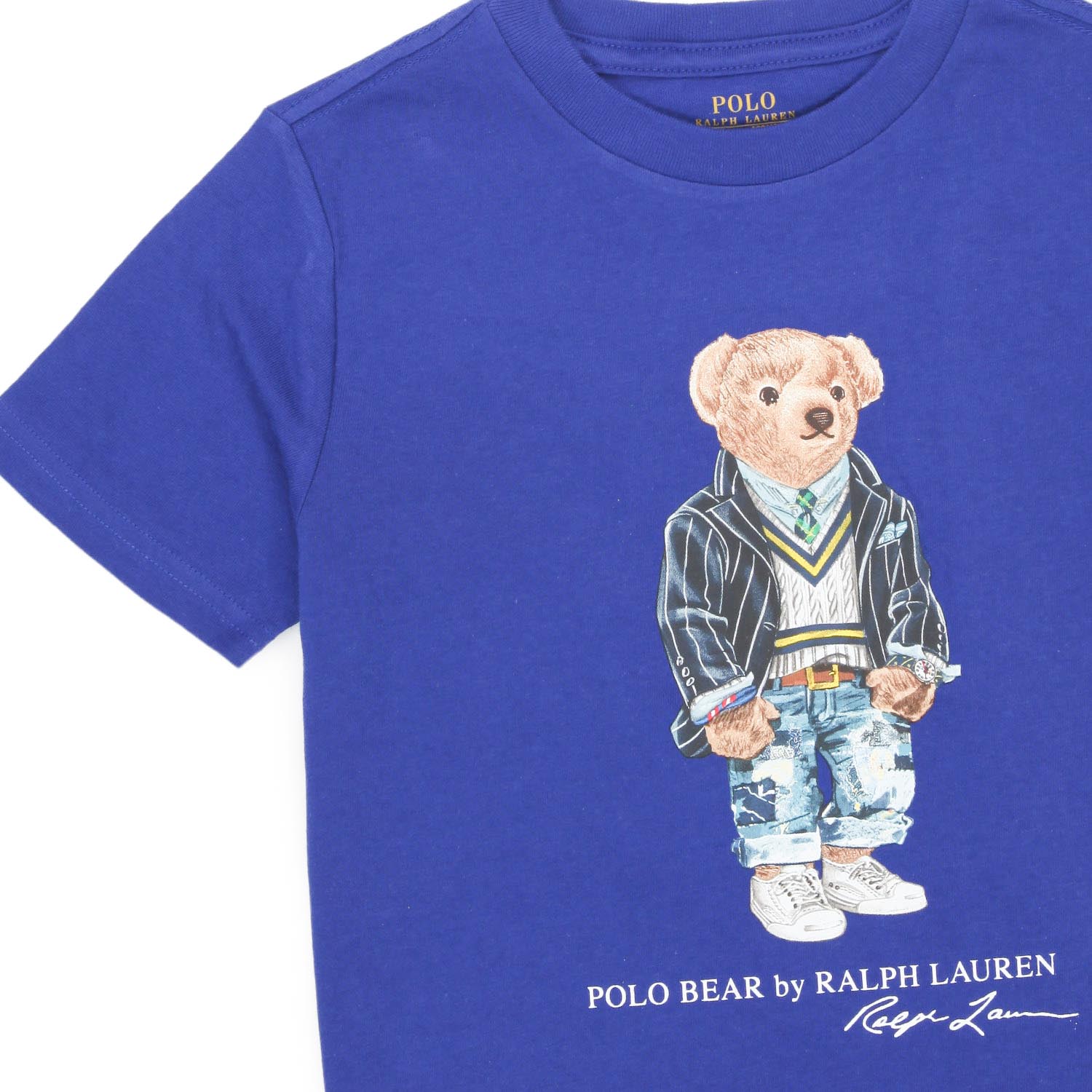 T-SHIRT POLO BEAR BLU BAMBINO E BEBÈ - annameglio.com abbigliamento moda