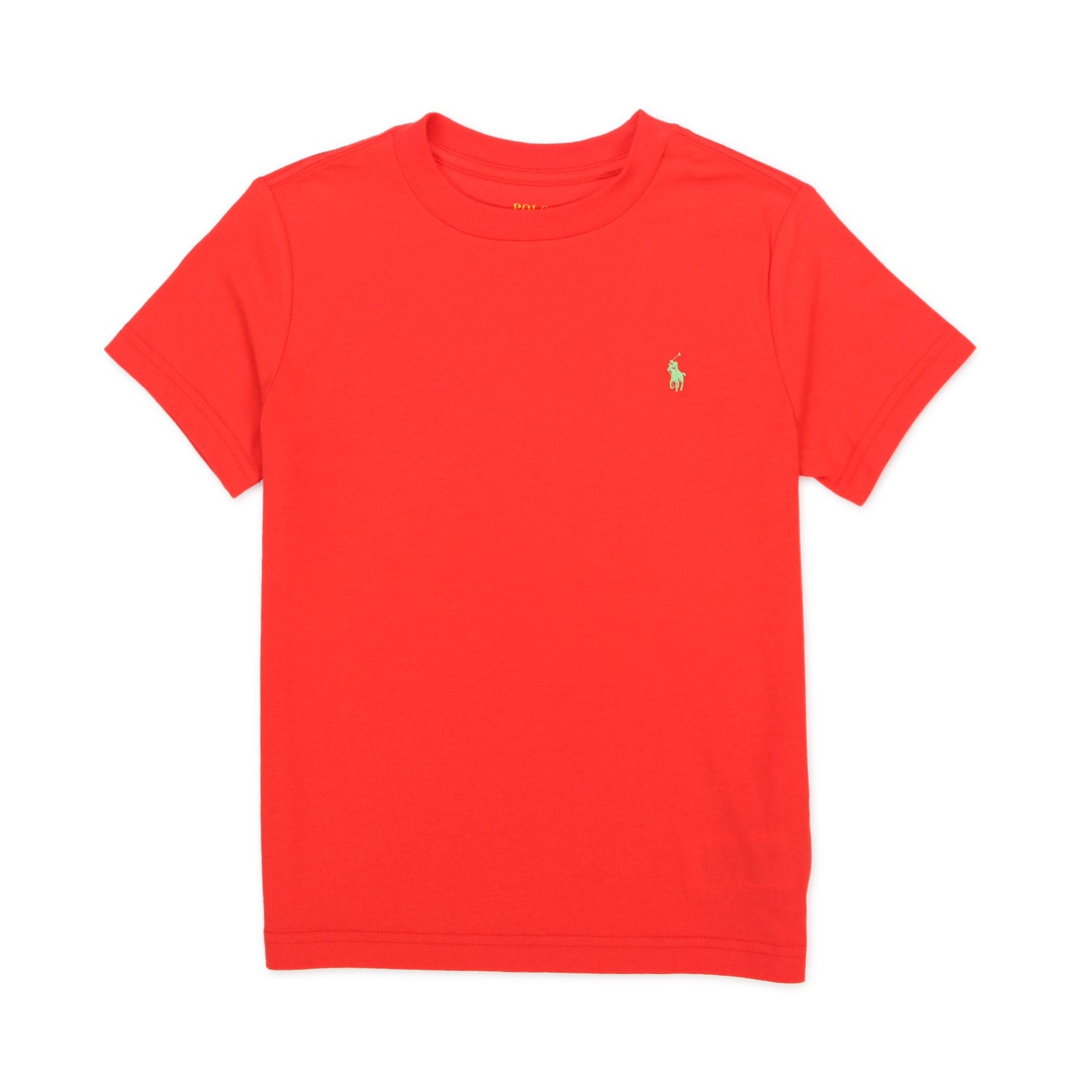 T-SHIRT ARANCIO CON PONY VERDE BAMBINO - annameglio.com abbigliamento moda