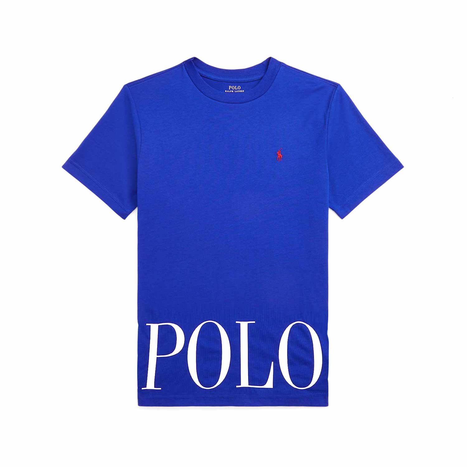 T-SHIRT BLU ROYAL CON LOGO E PONY BAMBINO E TEEN - annameglio.com abbigliamento moda
